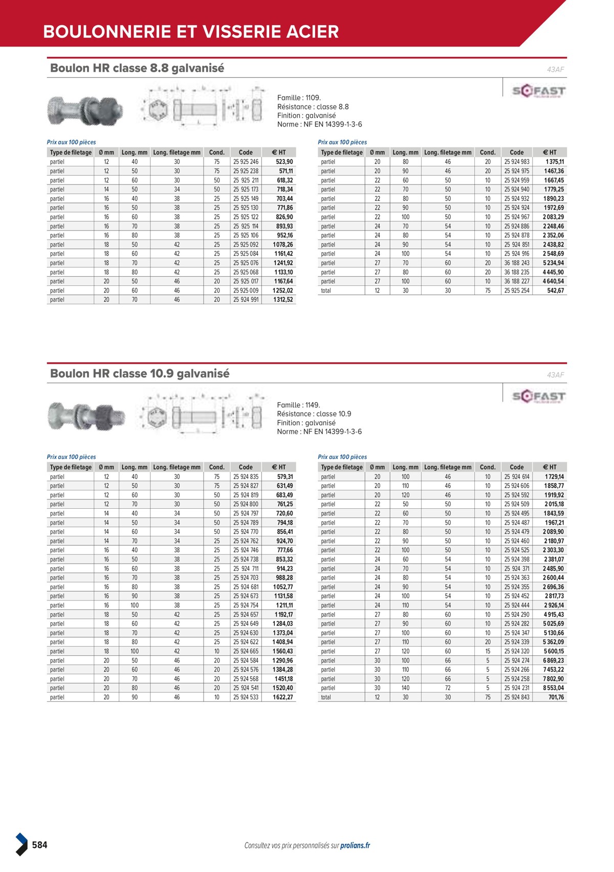 Catalogue PRO&DISPO L'OFFRE 100% STOCK DE PROLIANS, page 00586