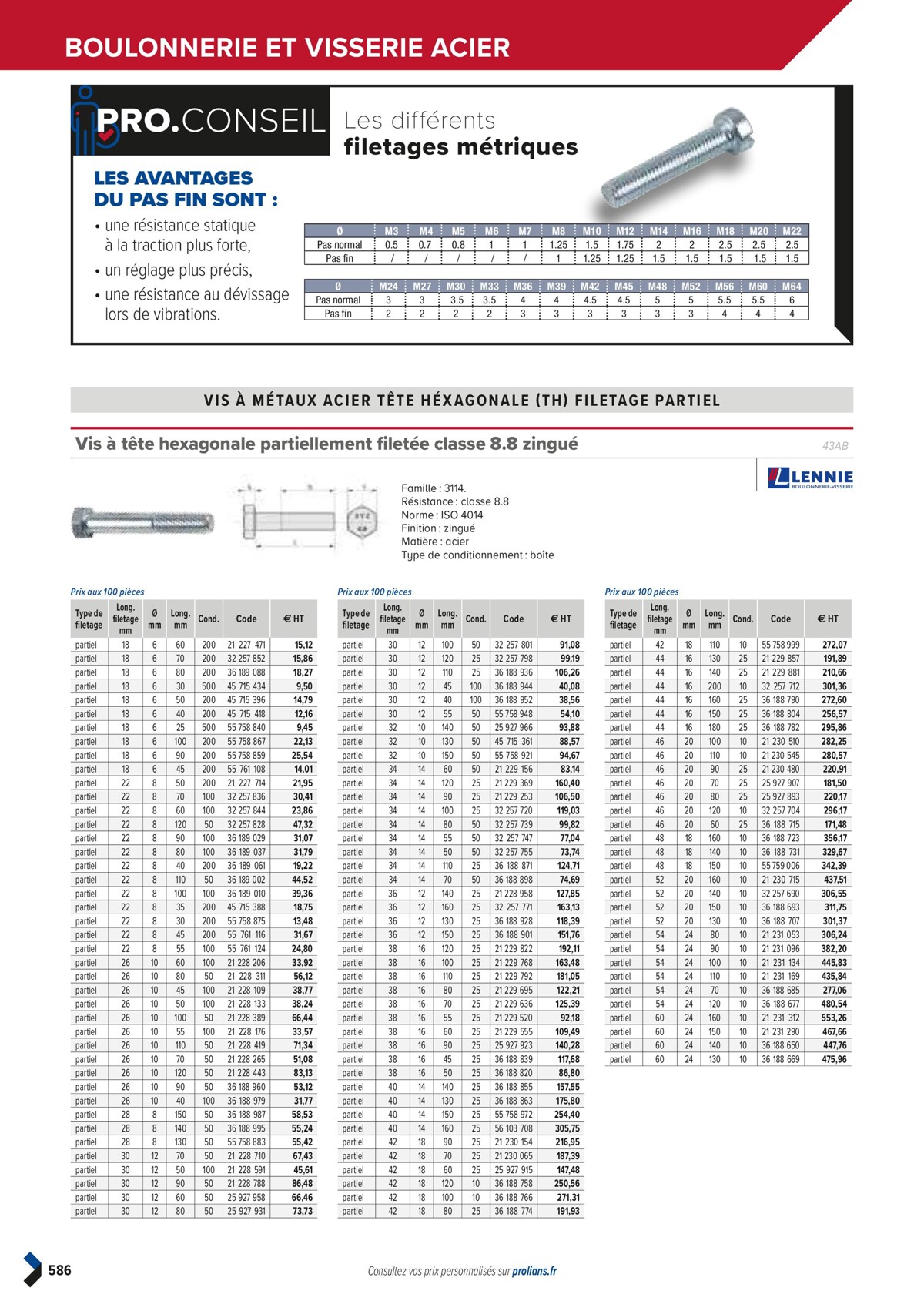 Catalogue PRO&DISPO L'OFFRE 100% STOCK DE PROLIANS, page 00588