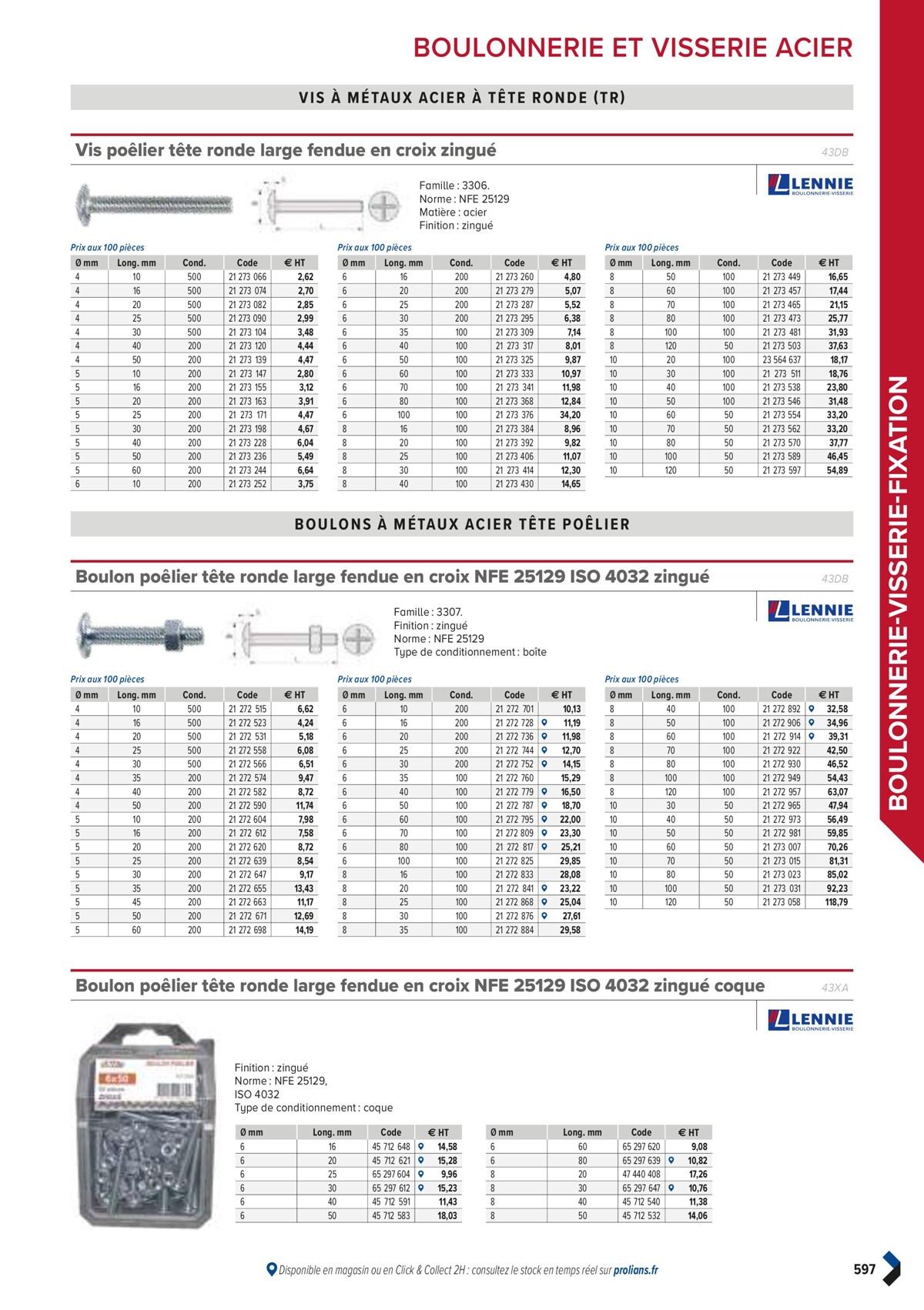 Catalogue PRO&DISPO L'OFFRE 100% STOCK DE PROLIANS, page 00599