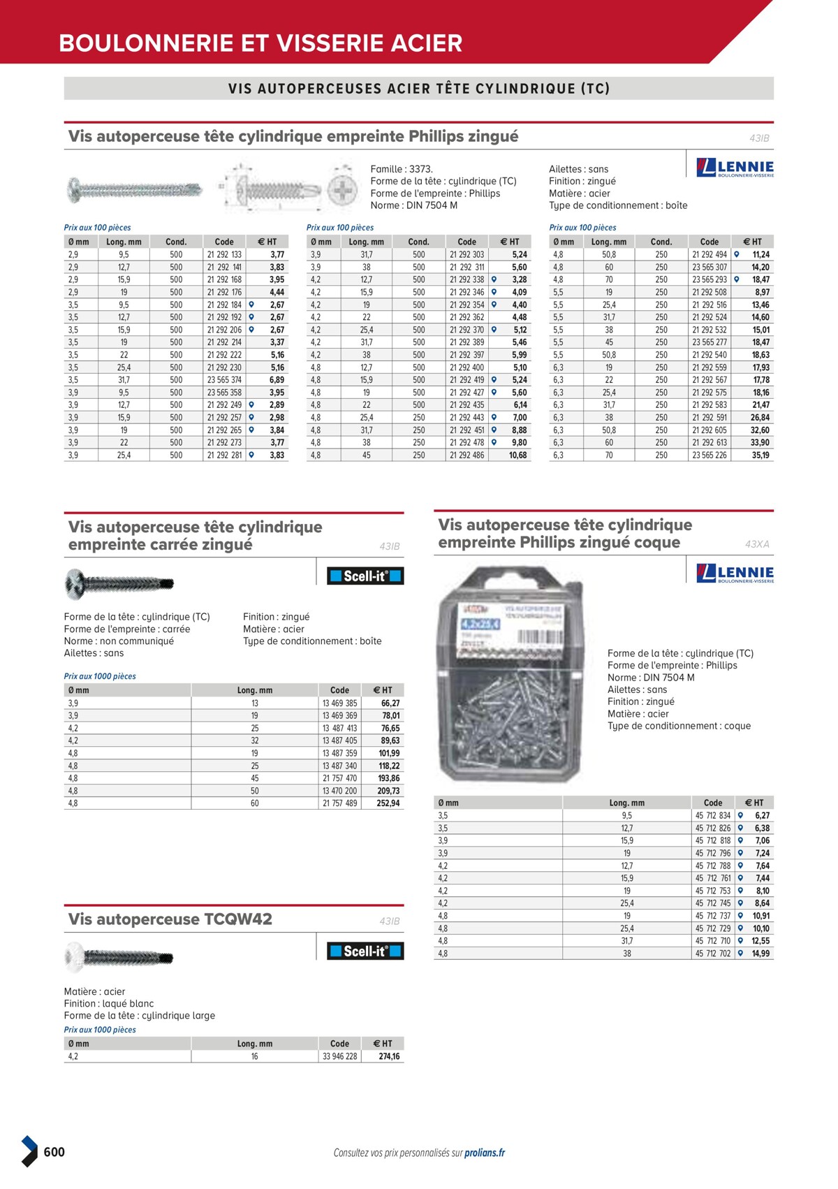 Catalogue PRO&DISPO L'OFFRE 100% STOCK DE PROLIANS, page 00602