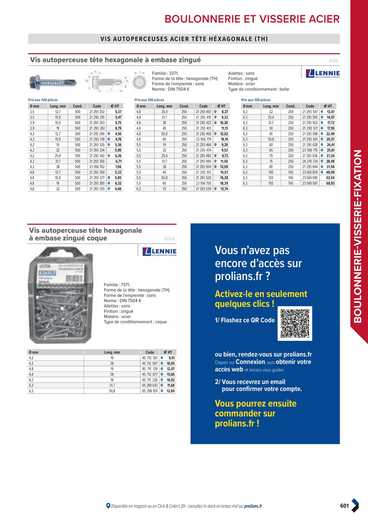 Catalogue PRO&DISPO L'OFFRE 100% STOCK DE PROLIANS, page 00603