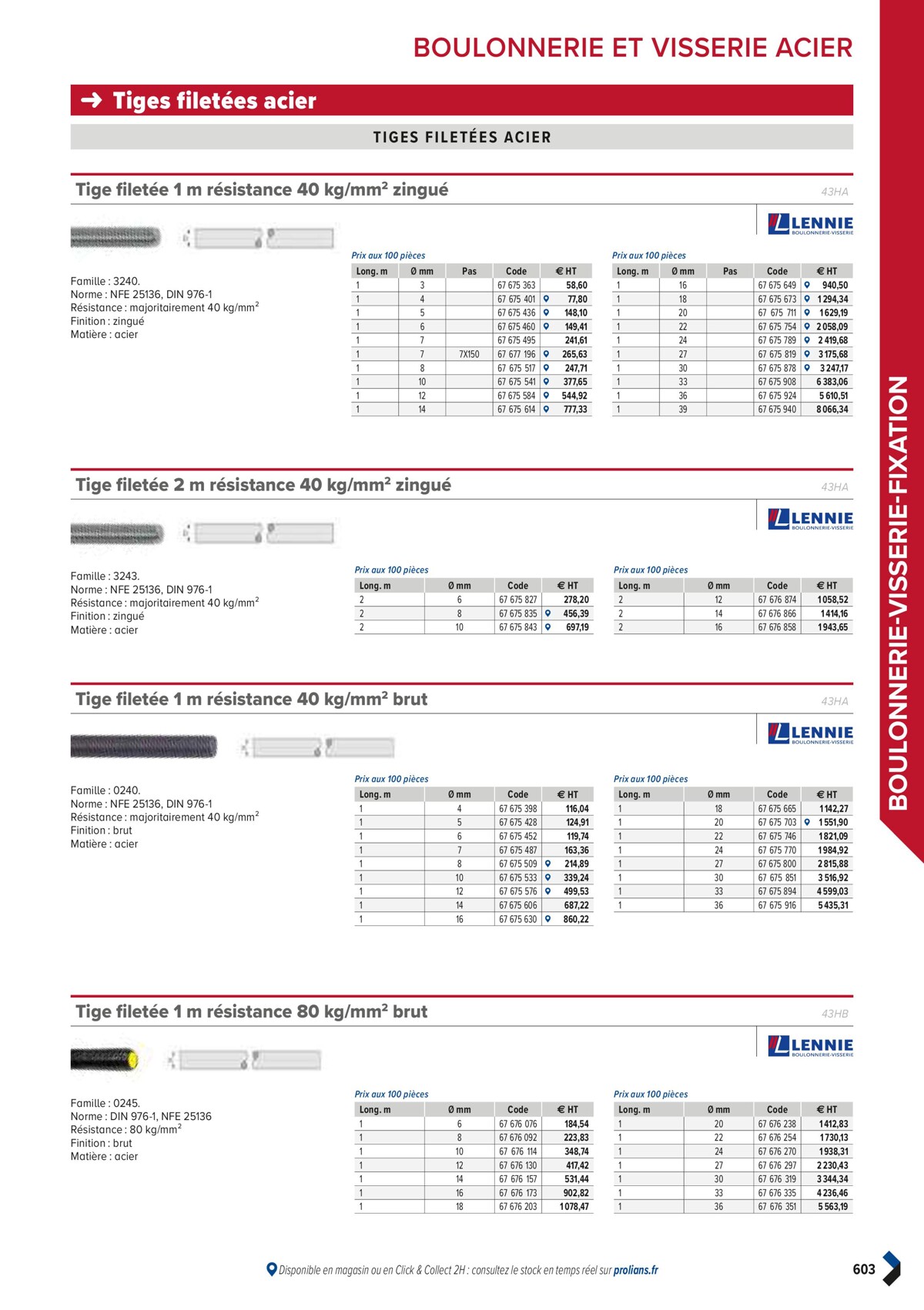 Catalogue PRO&DISPO L'OFFRE 100% STOCK DE PROLIANS, page 00605