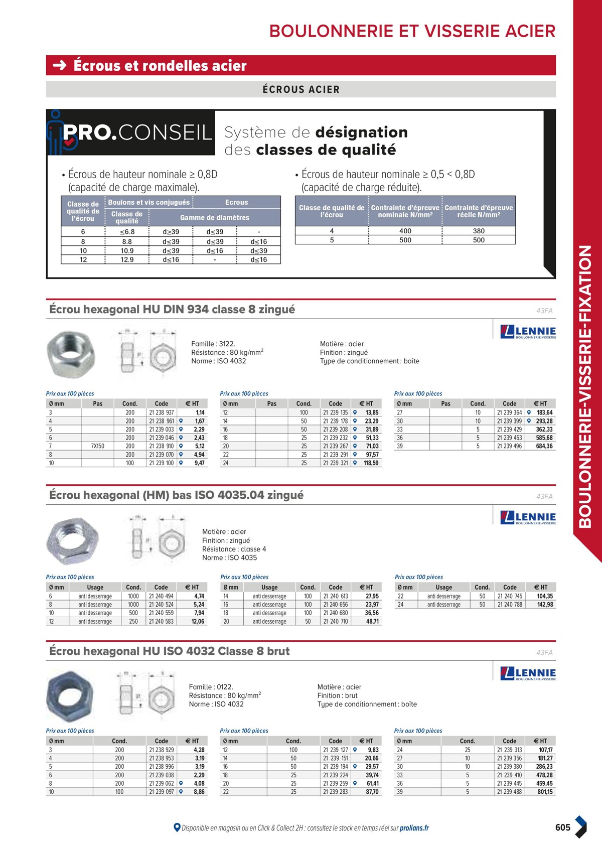 Catalogue PRO&DISPO L'OFFRE 100% STOCK DE PROLIANS, page 00607