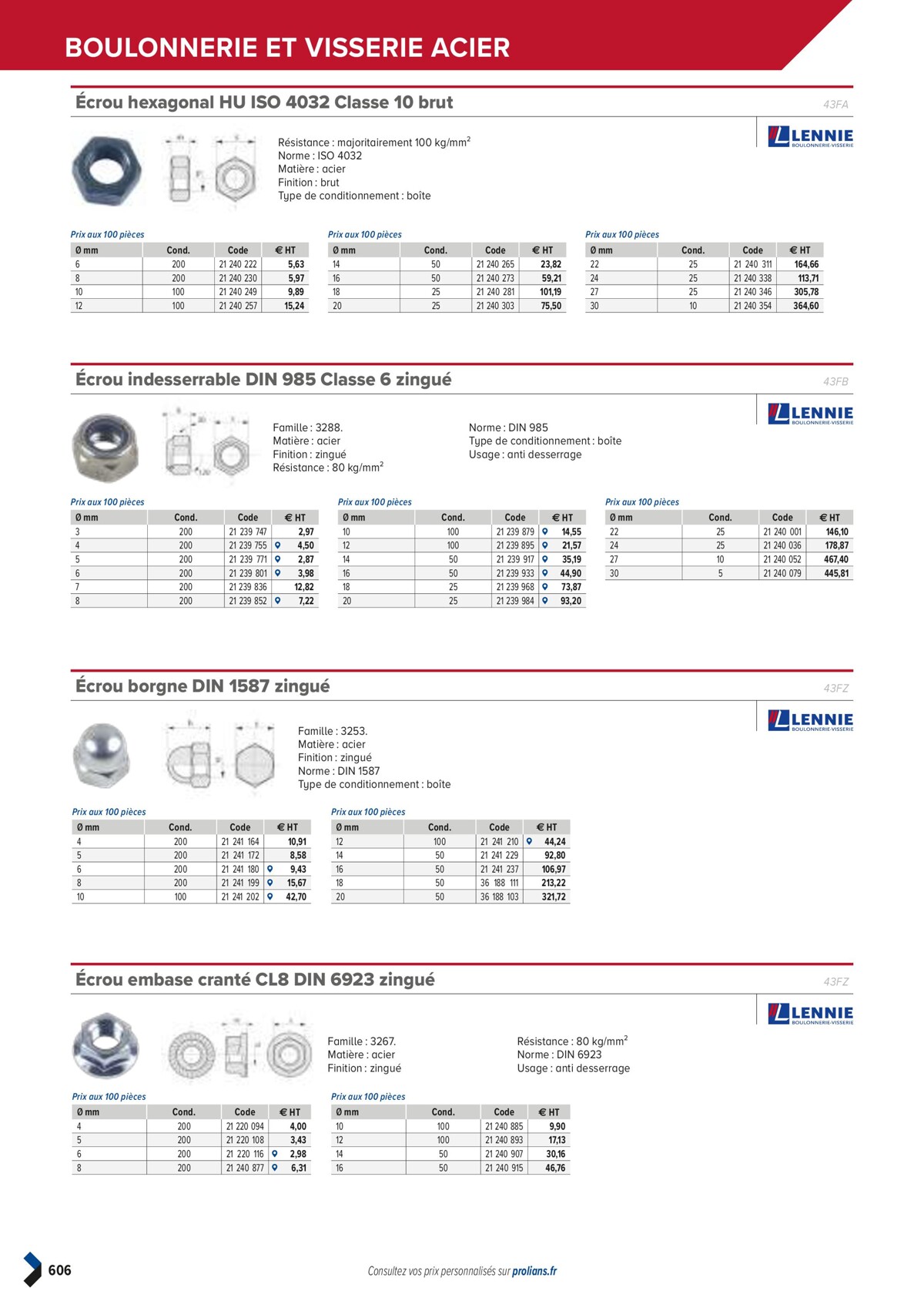 Catalogue PRO&DISPO L'OFFRE 100% STOCK DE PROLIANS, page 00608