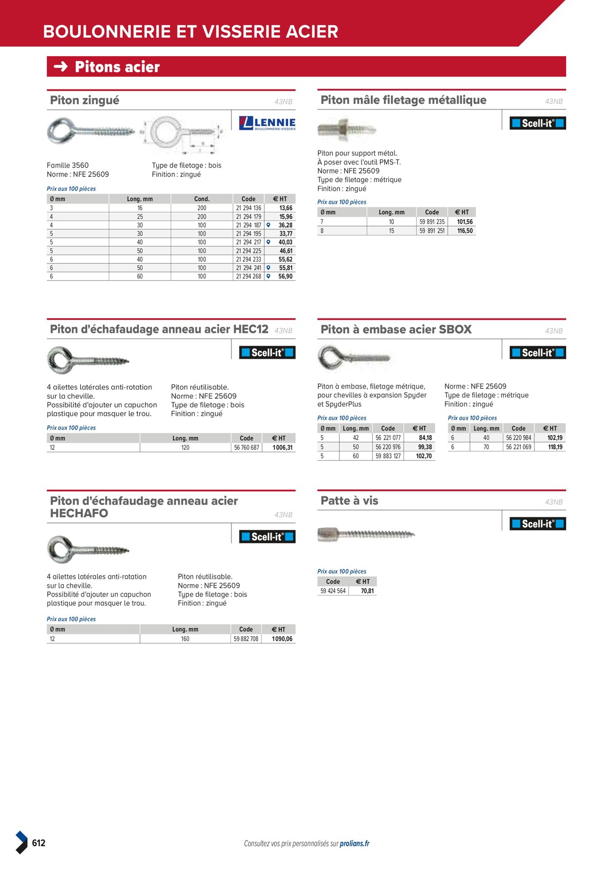 Catalogue PRO&DISPO L'OFFRE 100% STOCK DE PROLIANS, page 00614