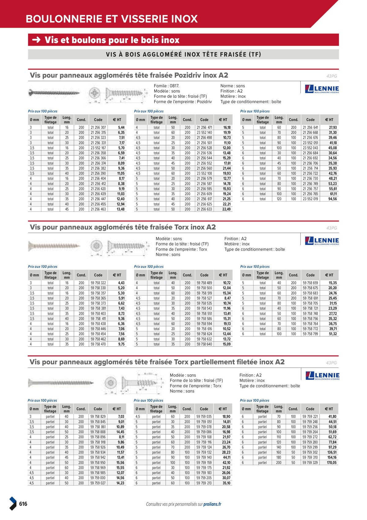 Catalogue PRO&DISPO L'OFFRE 100% STOCK DE PROLIANS, page 00618