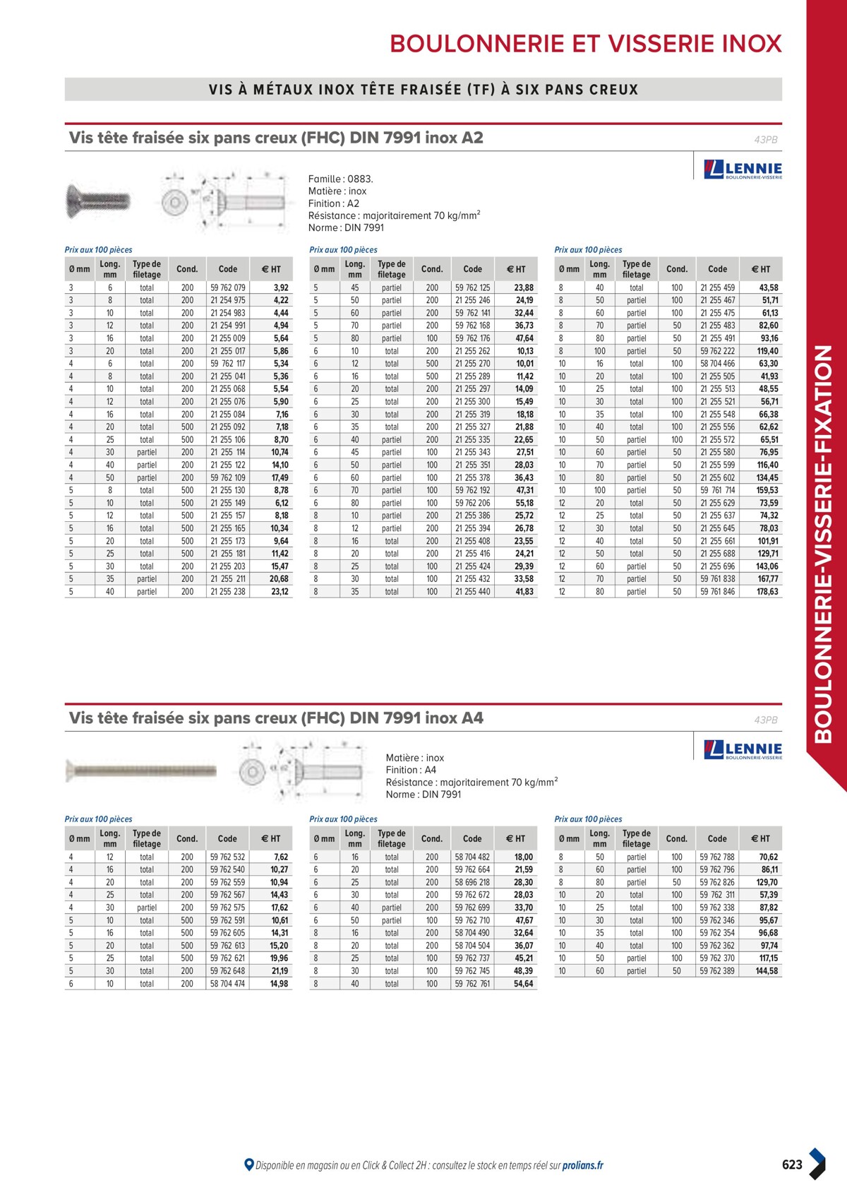 Catalogue PRO&DISPO L'OFFRE 100% STOCK DE PROLIANS, page 00625