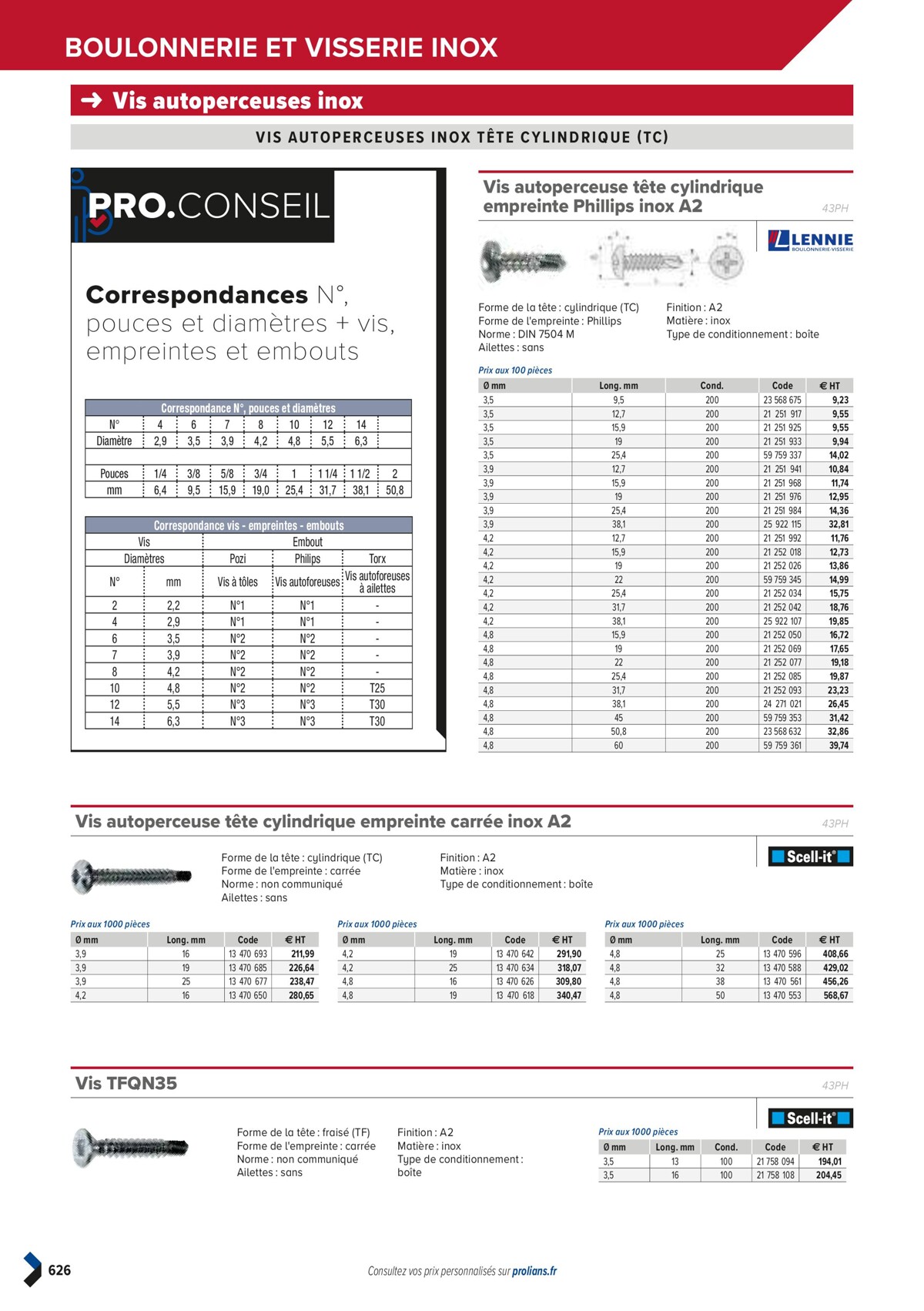 Catalogue PRO&DISPO L'OFFRE 100% STOCK DE PROLIANS, page 00628