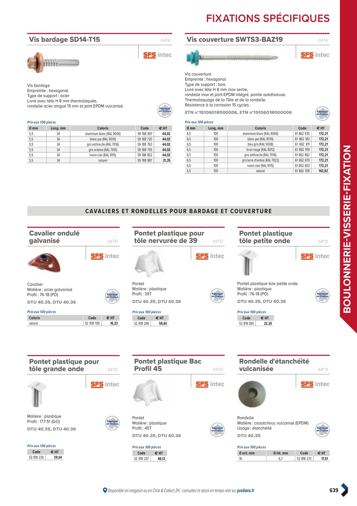 Catalogue PRO&DISPO L'OFFRE 100% STOCK DE PROLIANS, page 00641