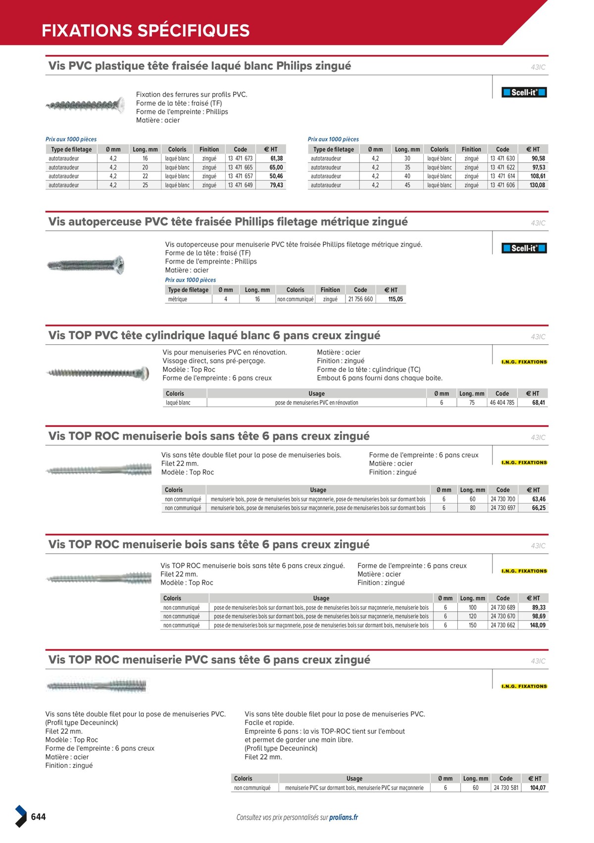 Catalogue PRO&DISPO L'OFFRE 100% STOCK DE PROLIANS, page 00646