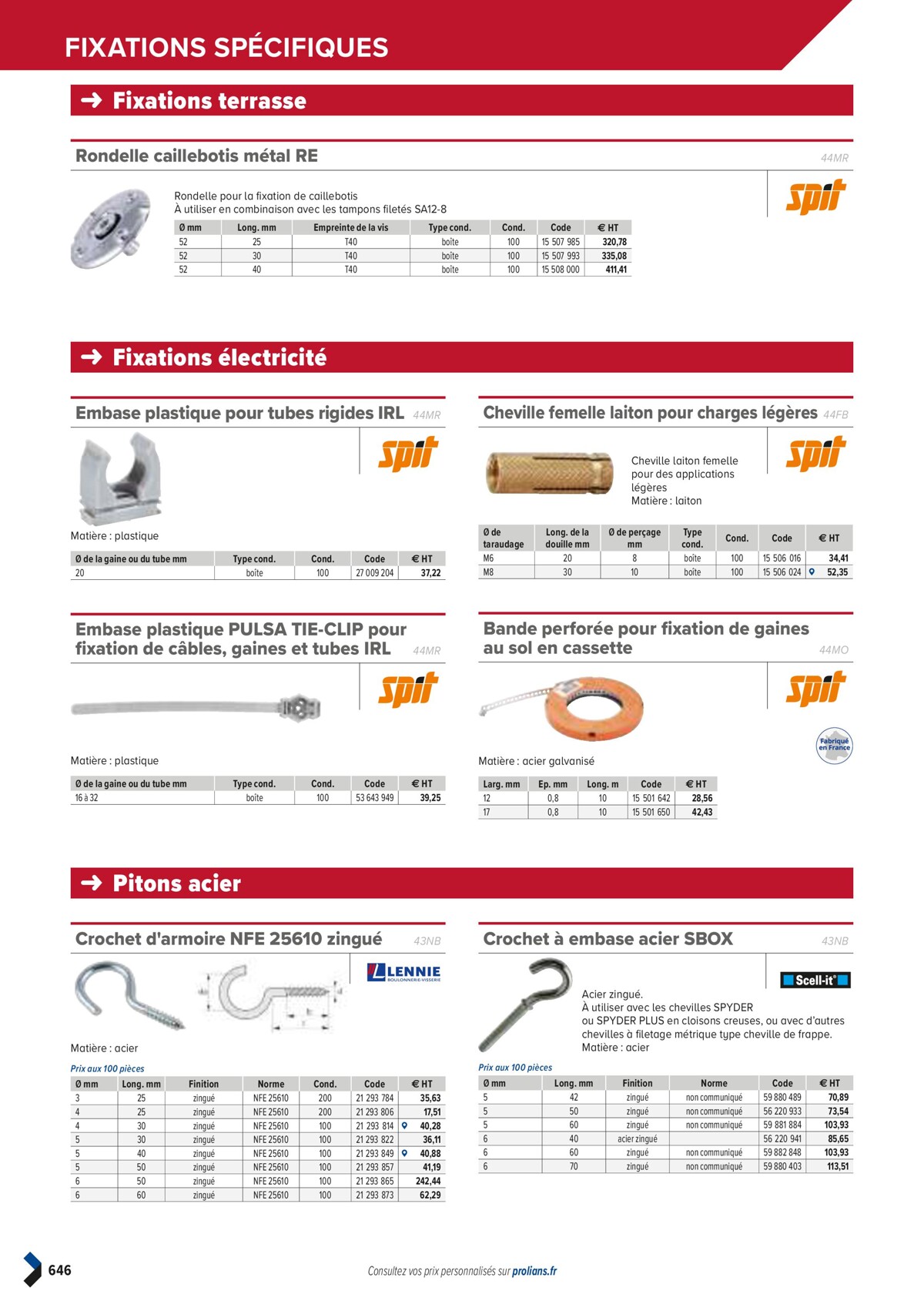 Catalogue PRO&DISPO L'OFFRE 100% STOCK DE PROLIANS, page 00648