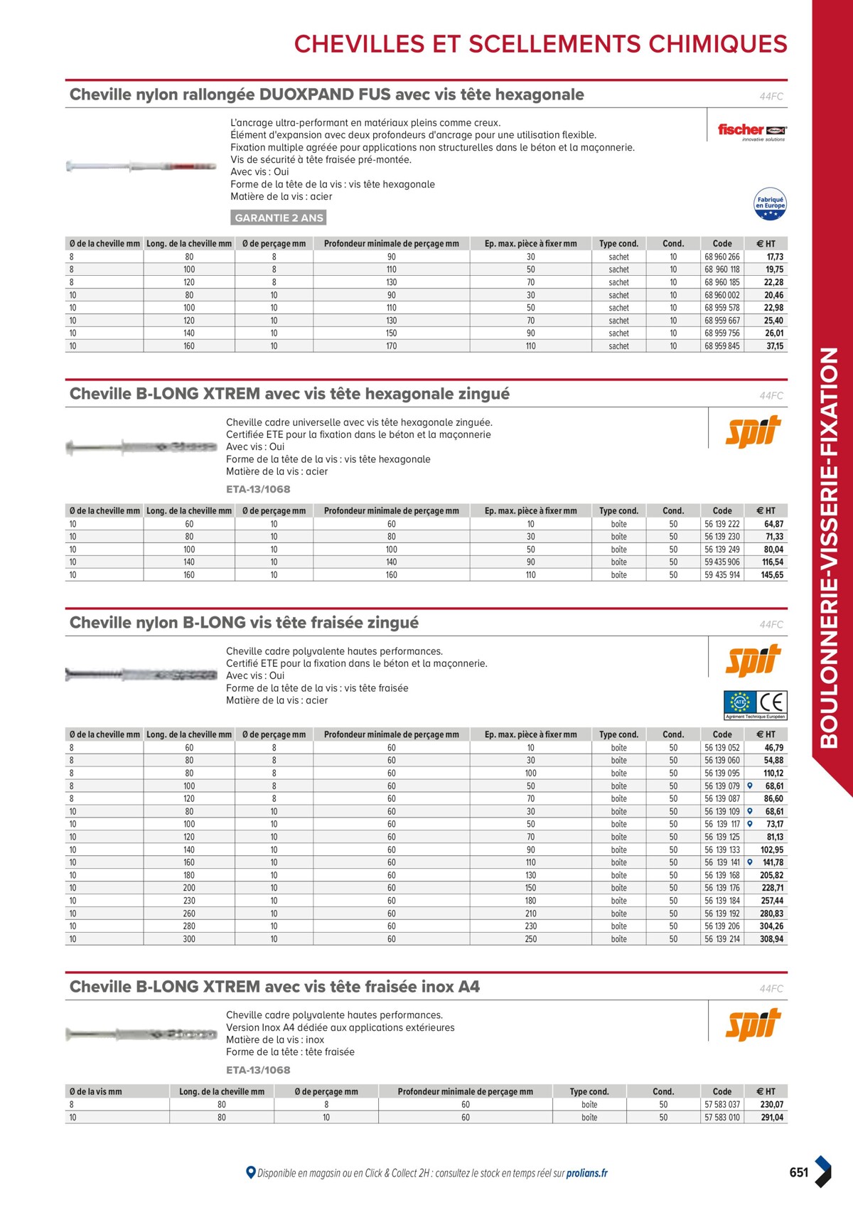 Catalogue PRO&DISPO L'OFFRE 100% STOCK DE PROLIANS, page 00653