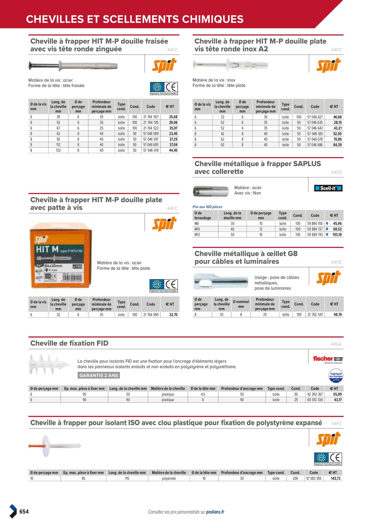 Catalogue PRO&DISPO L'OFFRE 100% STOCK DE PROLIANS, page 00656