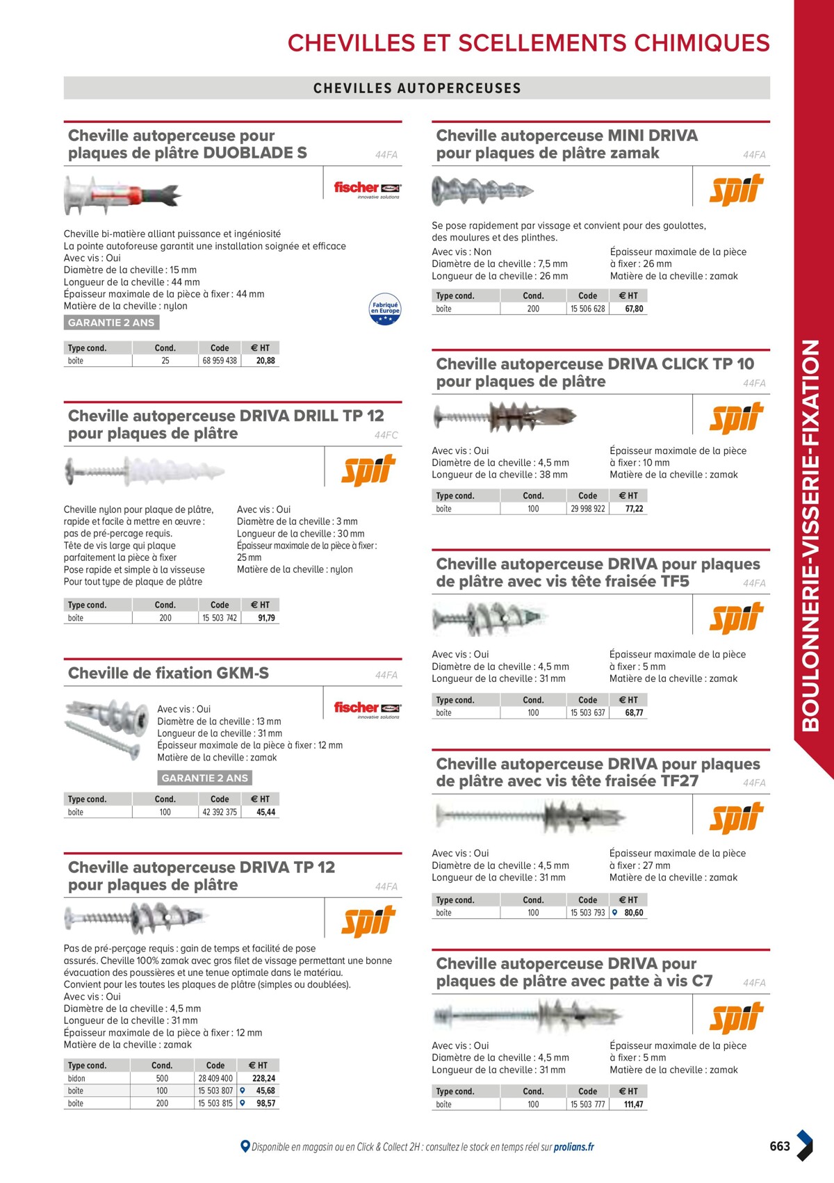 Catalogue PRO&DISPO L'OFFRE 100% STOCK DE PROLIANS, page 00665