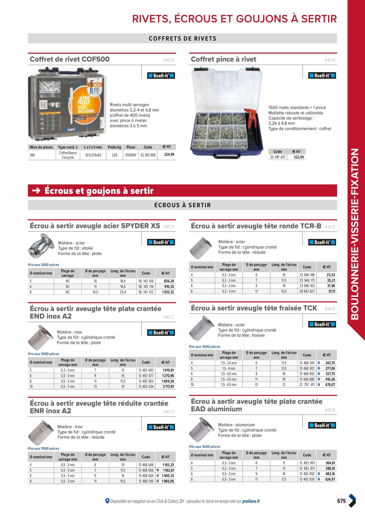 Catalogue PRO&DISPO L'OFFRE 100% STOCK DE PROLIANS, page 00677