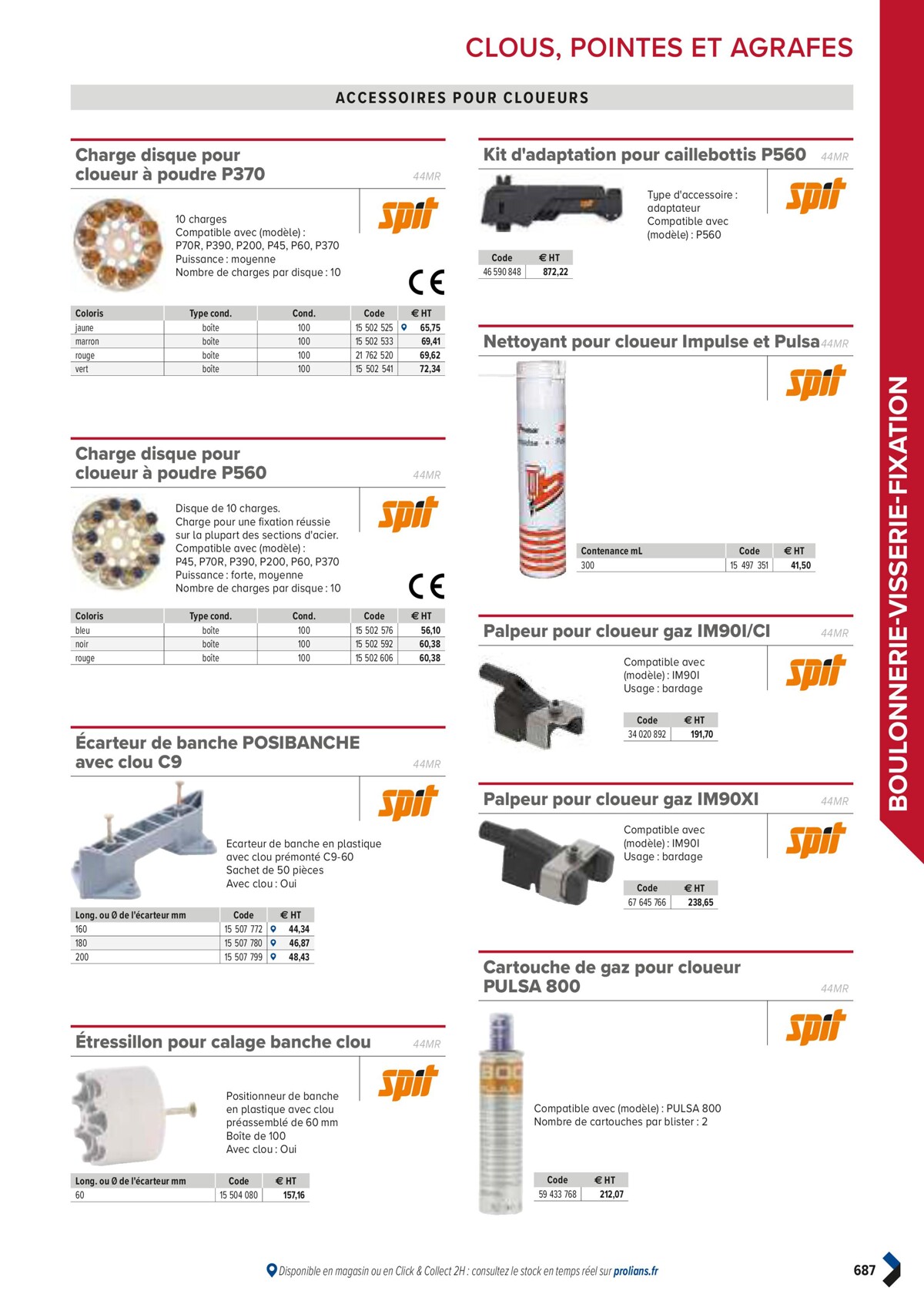 Catalogue PRO&DISPO L'OFFRE 100% STOCK DE PROLIANS, page 00689