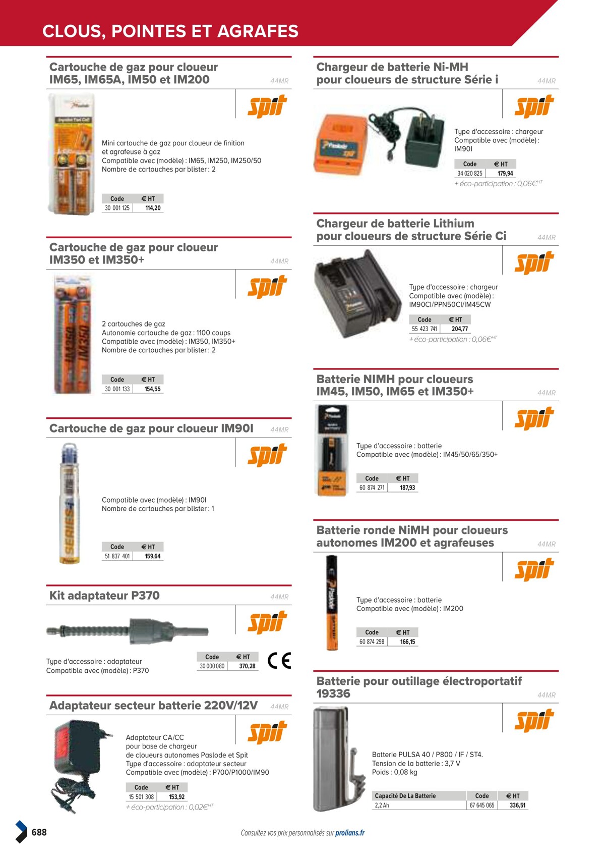 Catalogue PRO&DISPO L'OFFRE 100% STOCK DE PROLIANS, page 00690