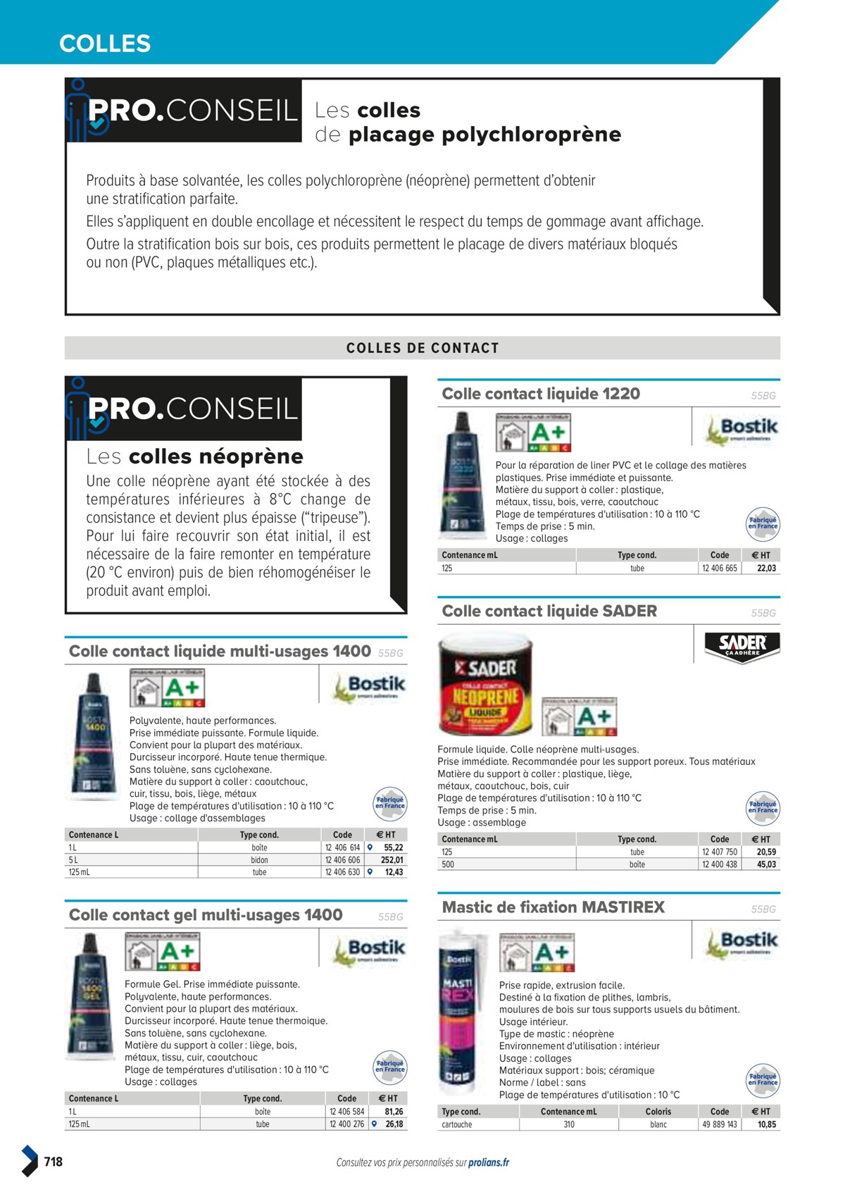 Catalogue PRO&DISPO L'OFFRE 100% STOCK DE PROLIANS, page 00720