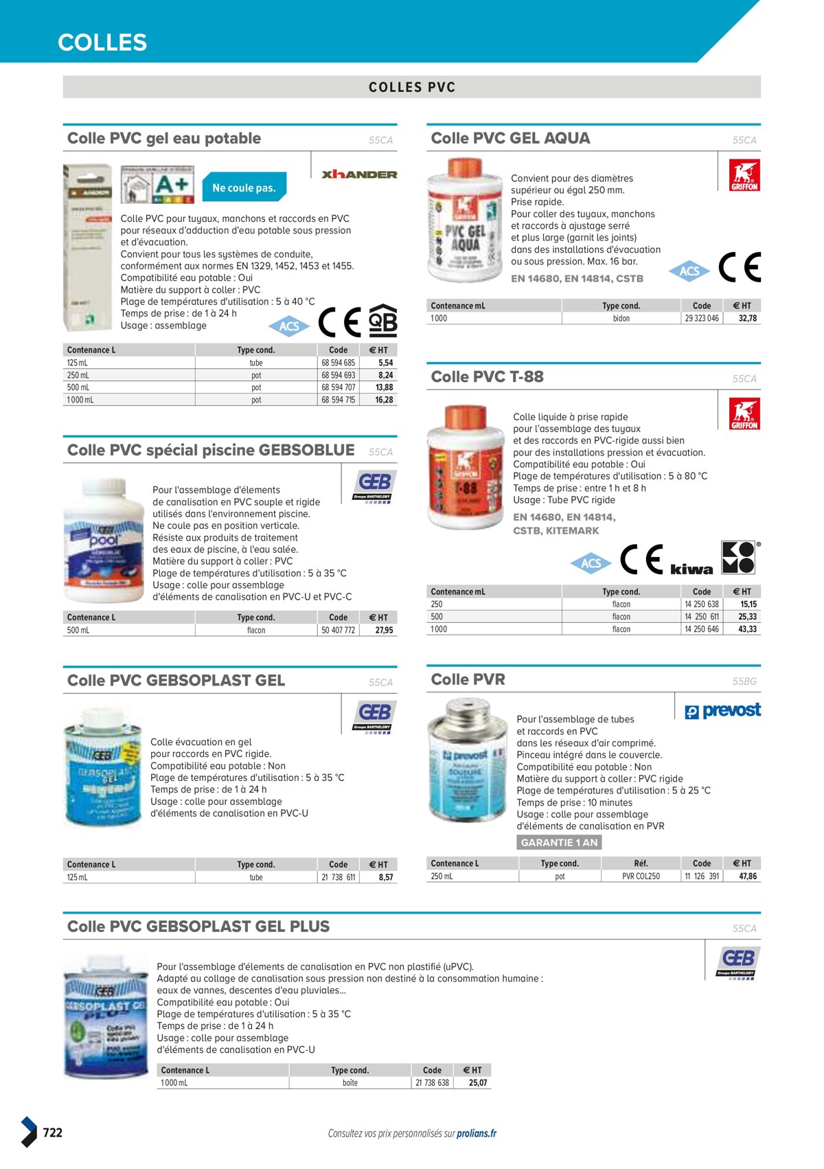 Catalogue PRO&DISPO L'OFFRE 100% STOCK DE PROLIANS, page 00724