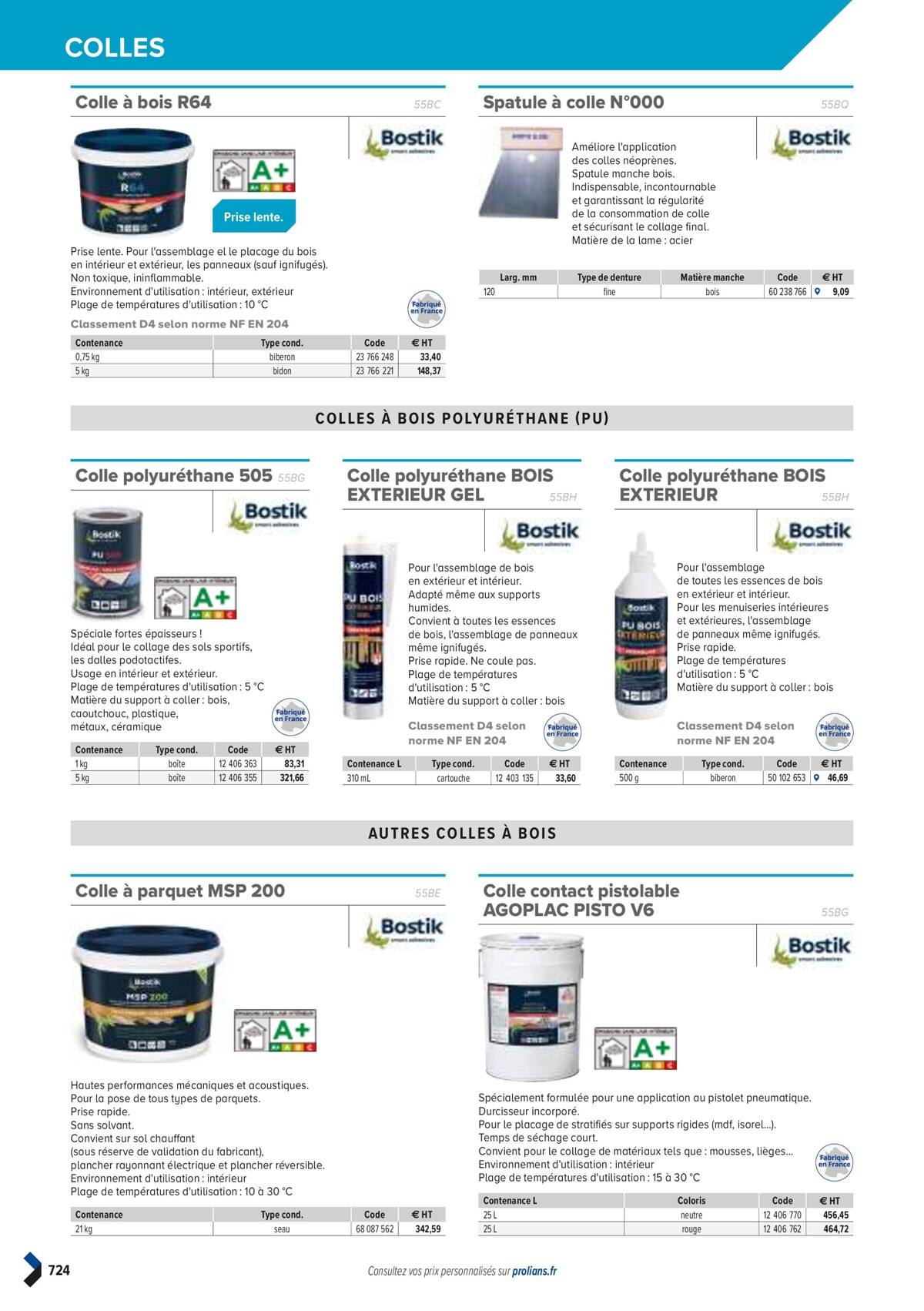 Catalogue PRO&DISPO L'OFFRE 100% STOCK DE PROLIANS, page 00726