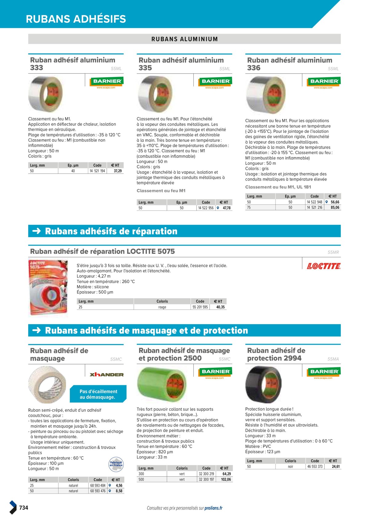 Catalogue PRO&DISPO L'OFFRE 100% STOCK DE PROLIANS, page 00736