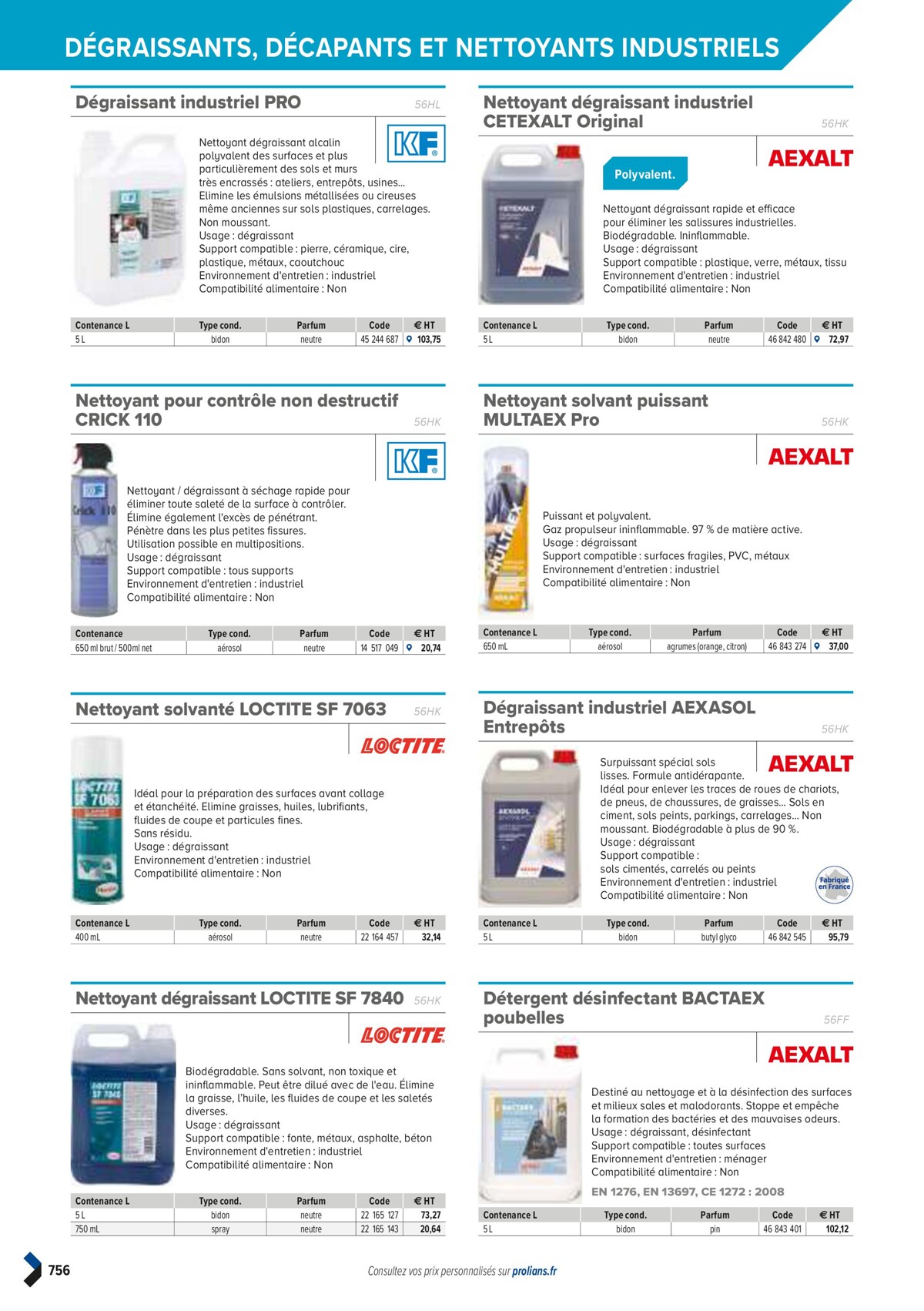 Catalogue PRO&DISPO L'OFFRE 100% STOCK DE PROLIANS, page 00758