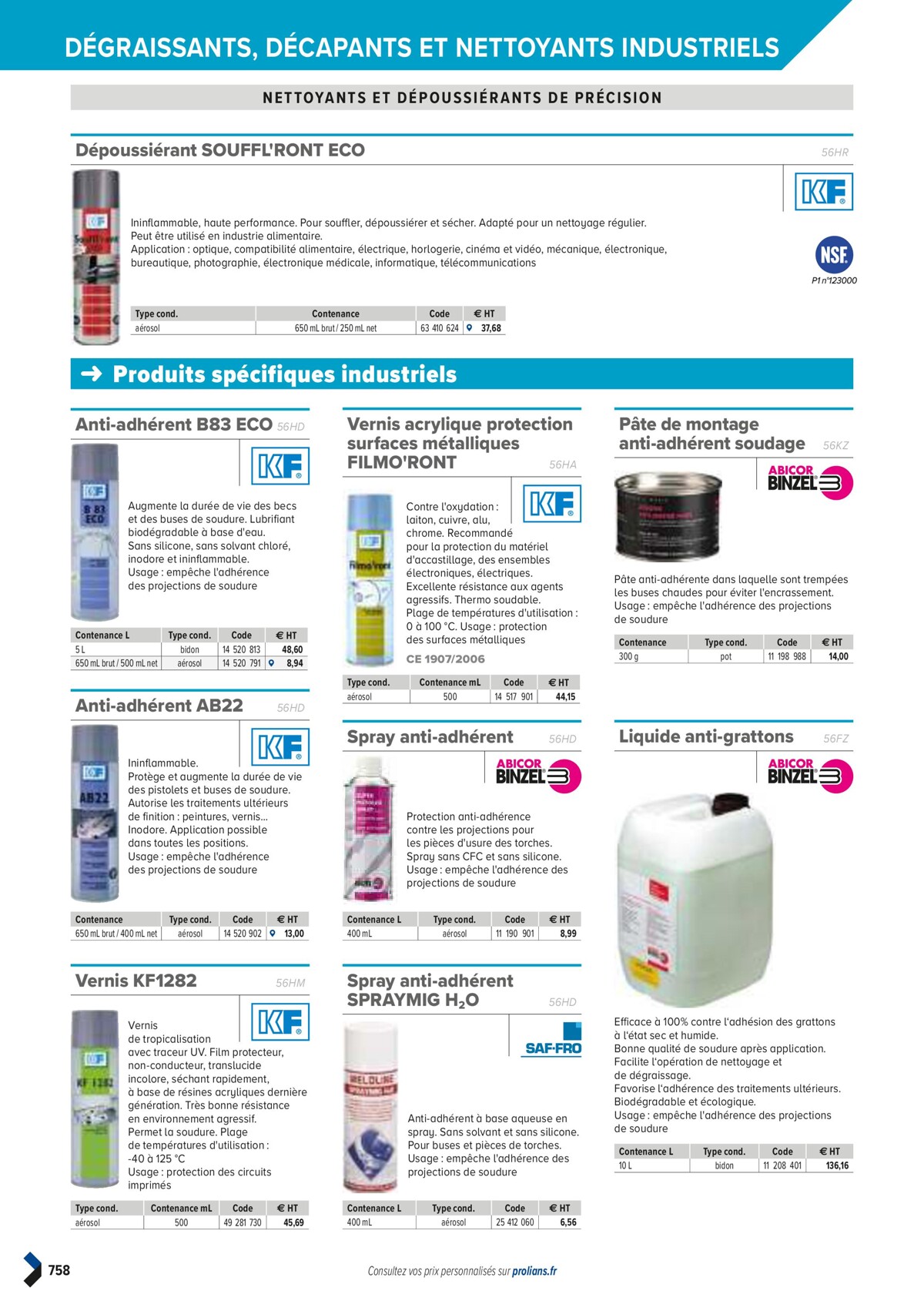 Catalogue PRO&DISPO L'OFFRE 100% STOCK DE PROLIANS, page 00760