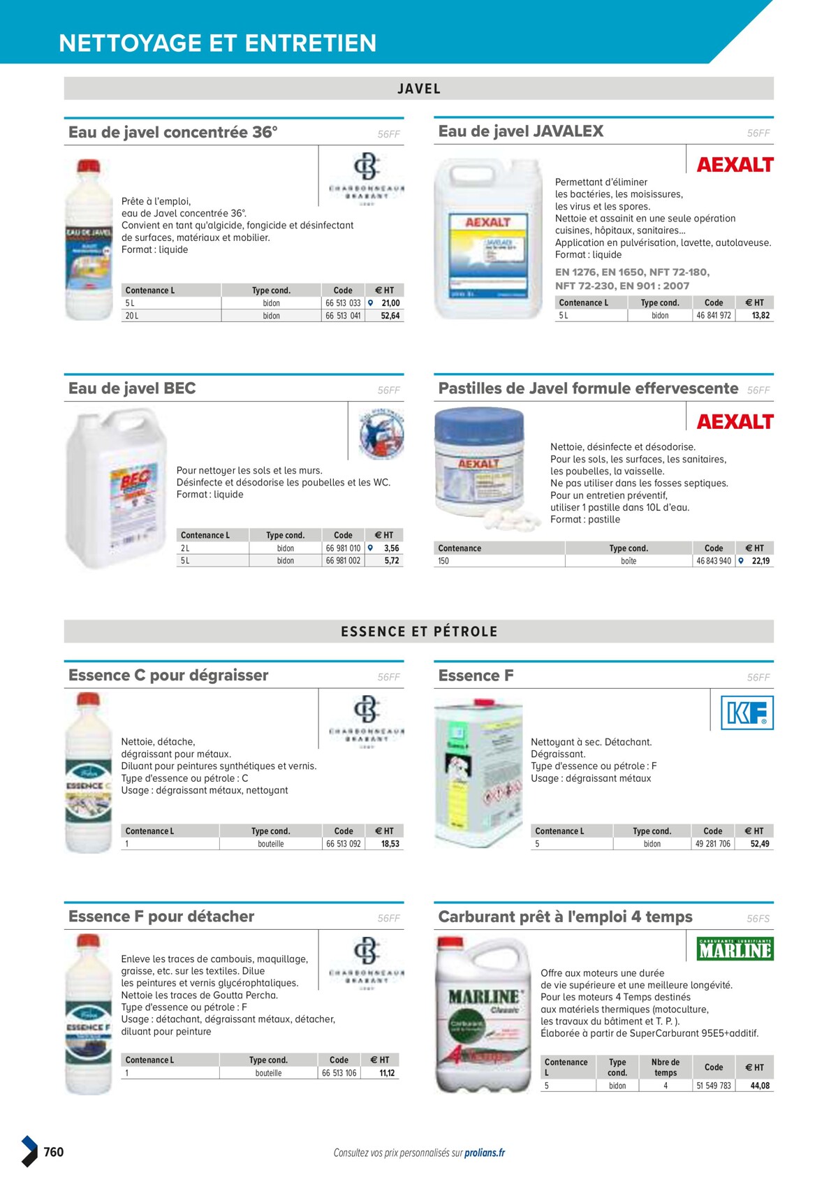 Catalogue PRO&DISPO L'OFFRE 100% STOCK DE PROLIANS, page 00762