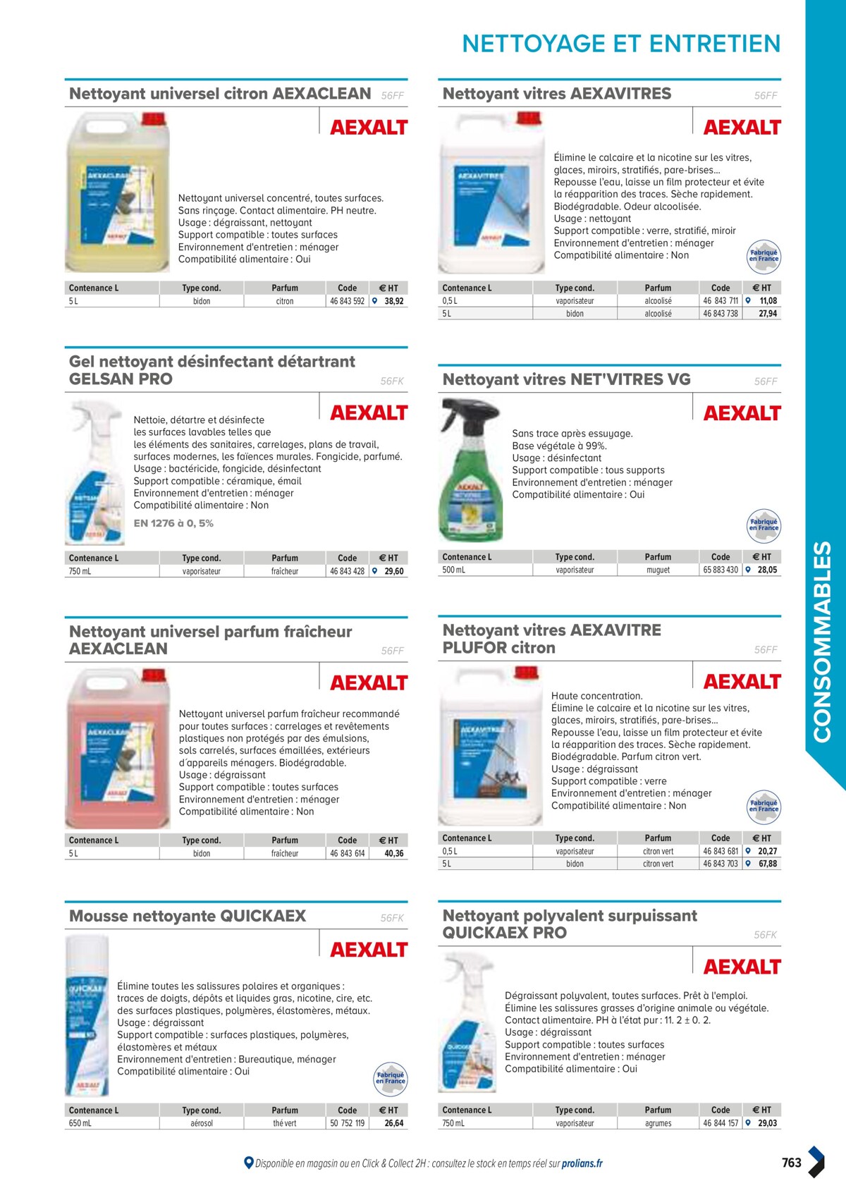 Catalogue PRO&DISPO L'OFFRE 100% STOCK DE PROLIANS, page 00765