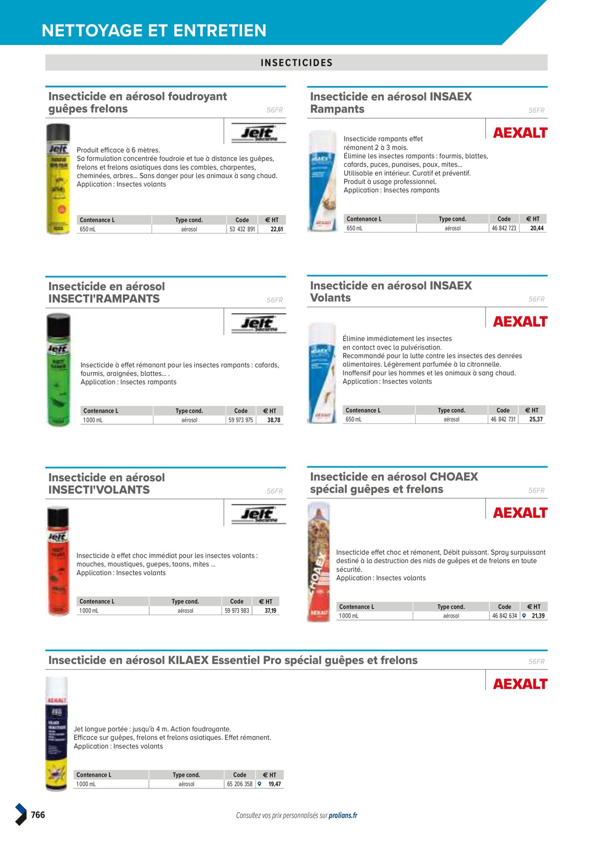 Catalogue PRO&DISPO L'OFFRE 100% STOCK DE PROLIANS, page 00768