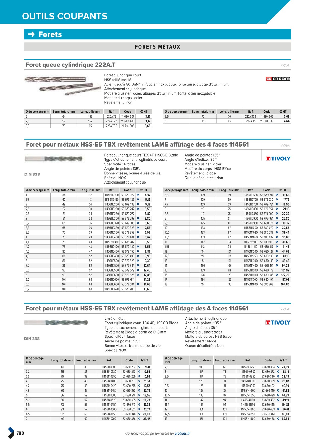 Catalogue PRO&DISPO L'OFFRE 100% STOCK DE PROLIANS, page 00782