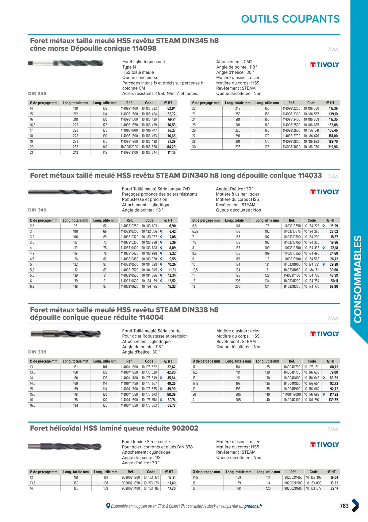 Catalogue PRO&DISPO L'OFFRE 100% STOCK DE PROLIANS, page 00785