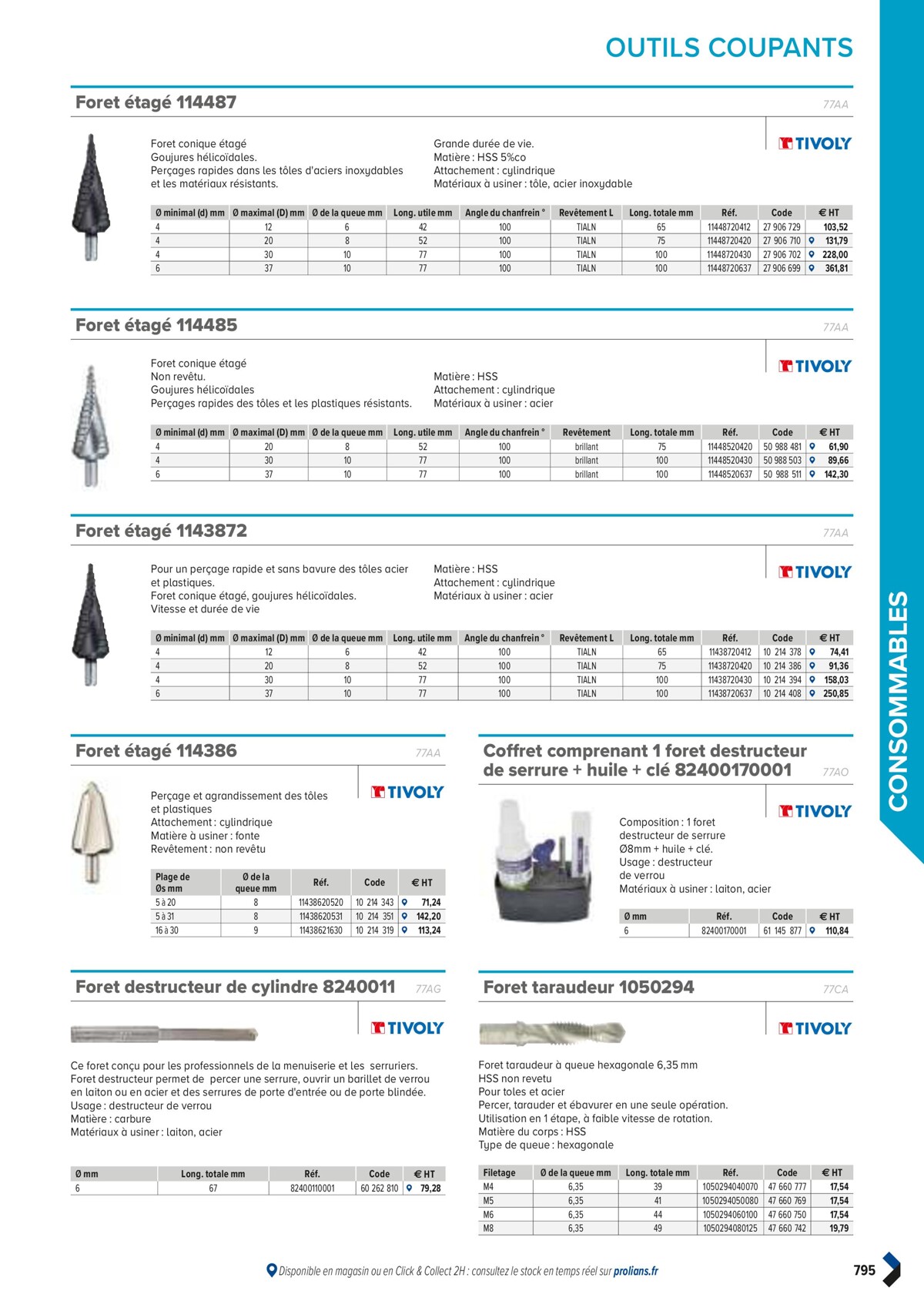 Catalogue PRO&DISPO L'OFFRE 100% STOCK DE PROLIANS, page 00797