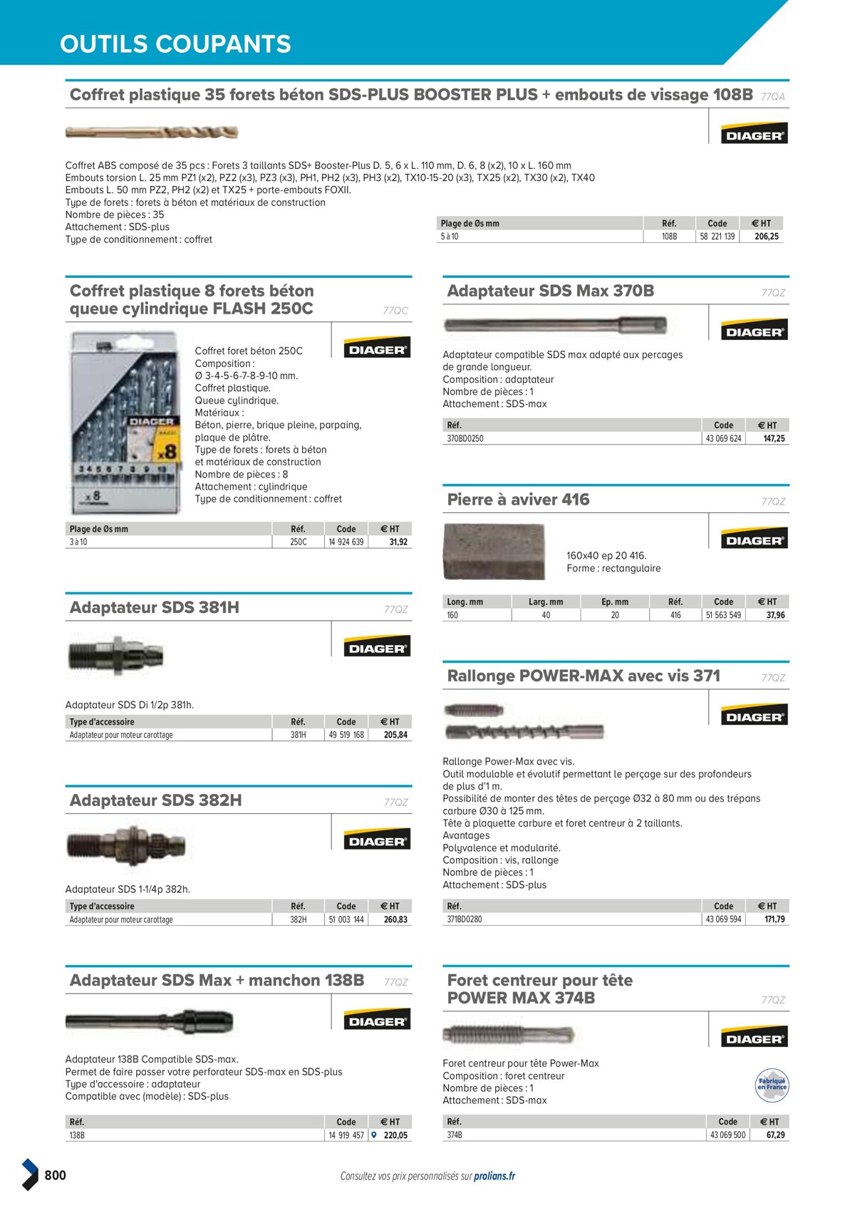 Catalogue PRO&DISPO L'OFFRE 100% STOCK DE PROLIANS, page 00802