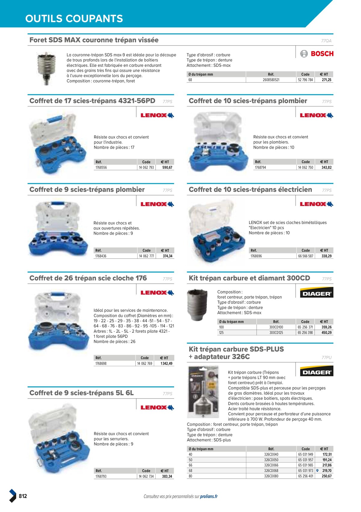 Catalogue PRO&DISPO L'OFFRE 100% STOCK DE PROLIANS, page 00814