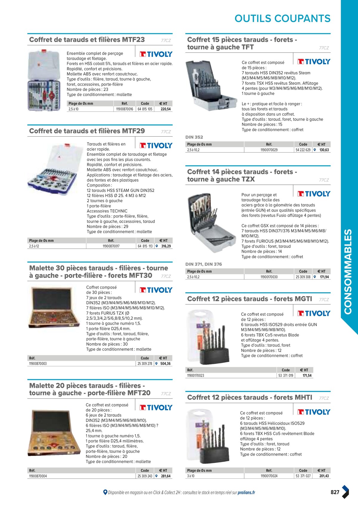 Catalogue PRO&DISPO L'OFFRE 100% STOCK DE PROLIANS, page 00829