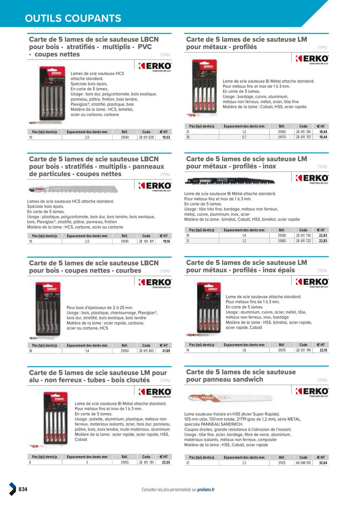 Catalogue PRO&DISPO L'OFFRE 100% STOCK DE PROLIANS, page 00836