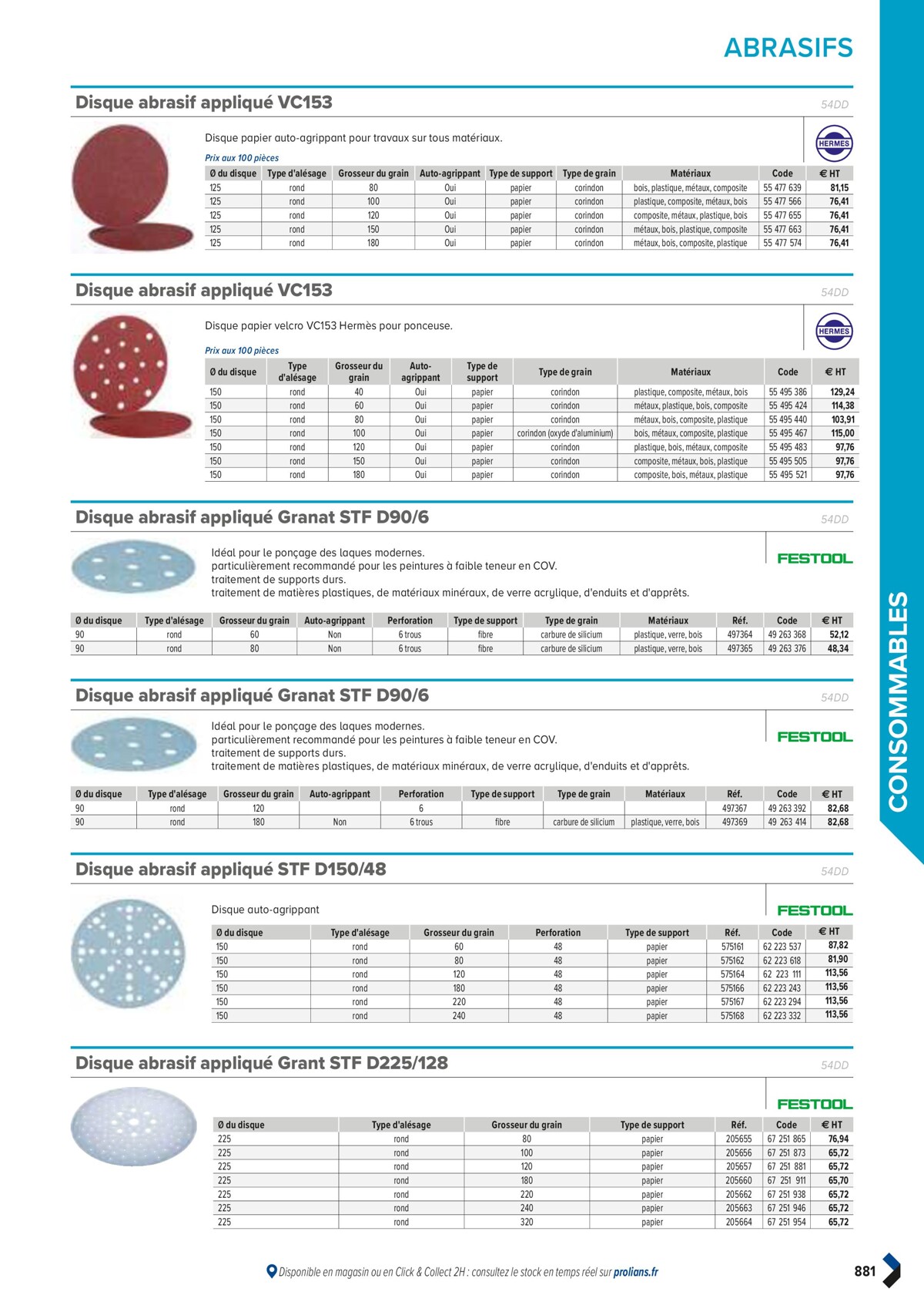 Catalogue PRO&DISPO L'OFFRE 100% STOCK DE PROLIANS, page 00883