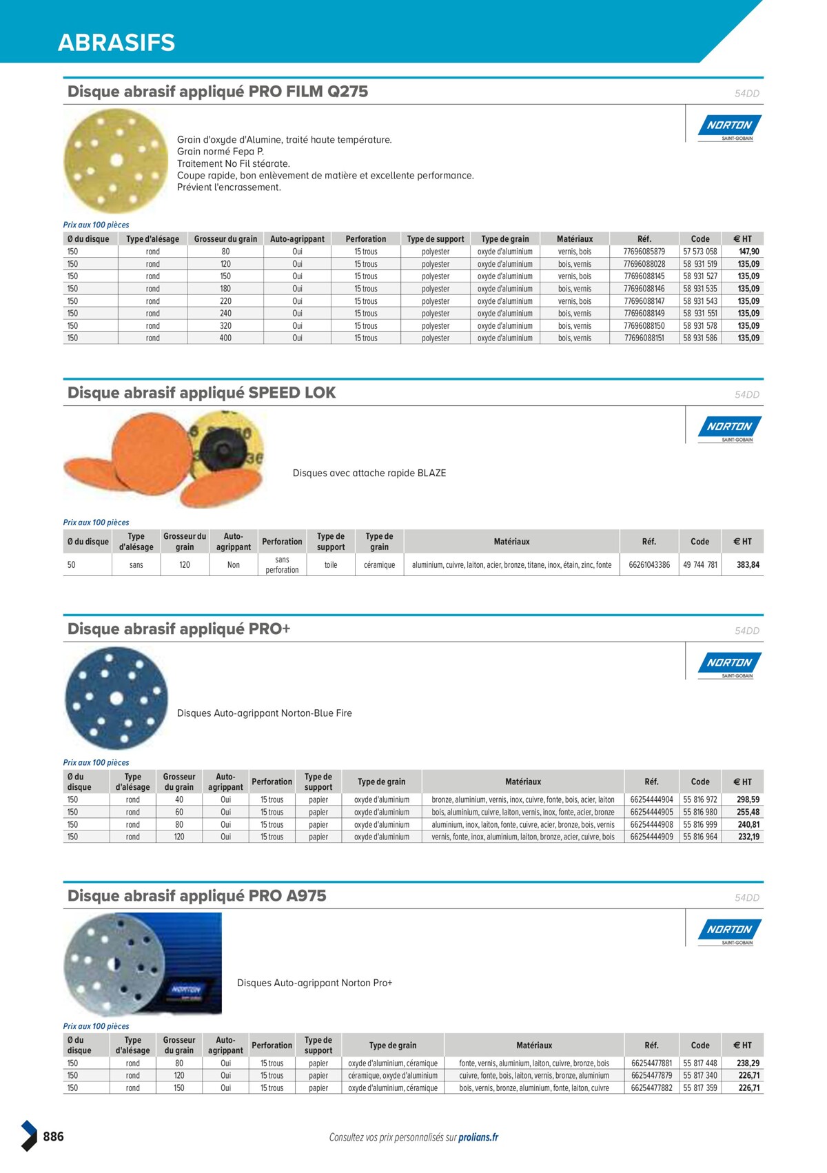 Catalogue PRO&DISPO L'OFFRE 100% STOCK DE PROLIANS, page 00888