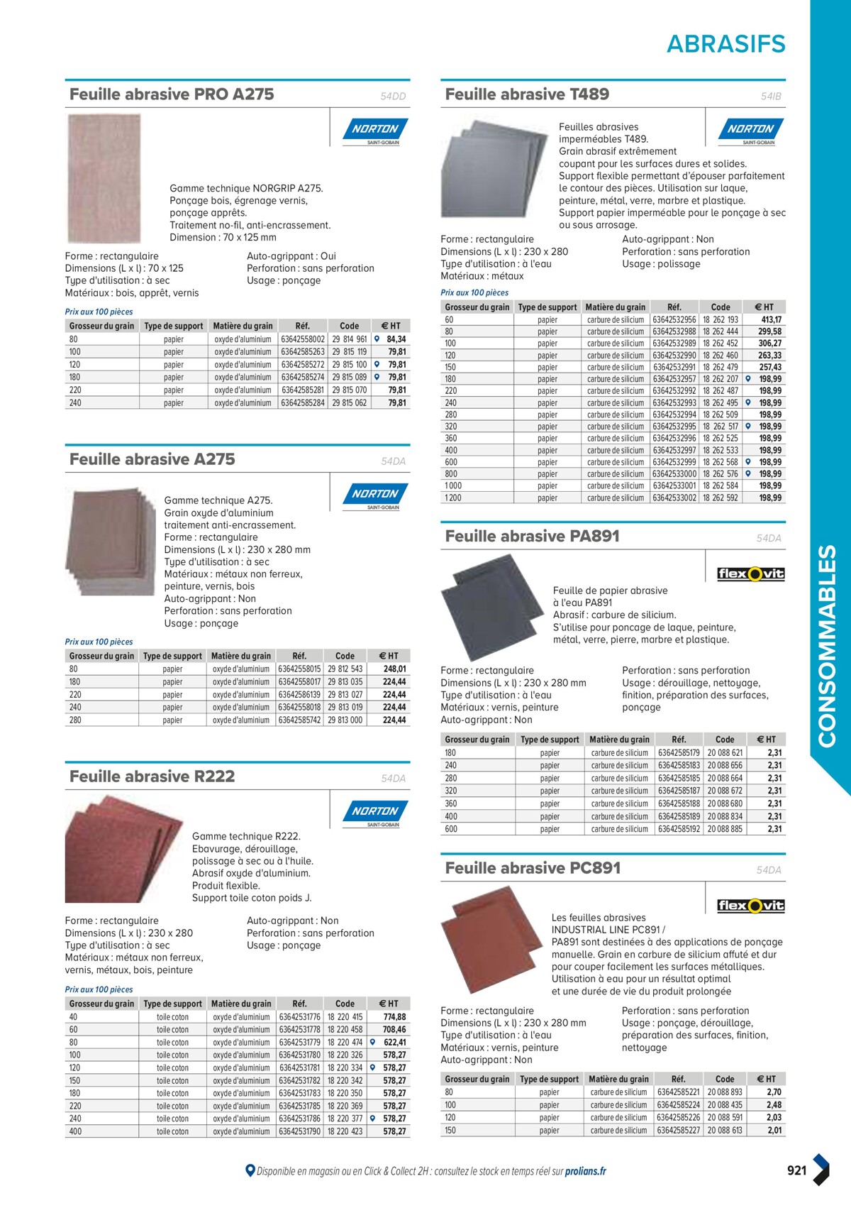 Catalogue PRO&DISPO L'OFFRE 100% STOCK DE PROLIANS, page 00923