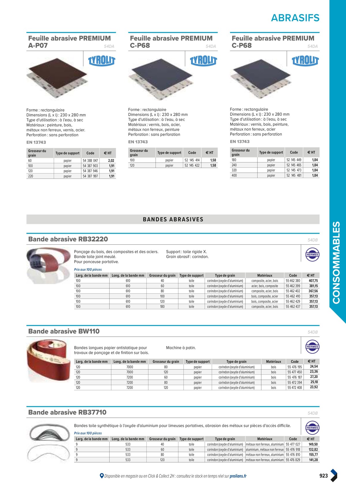 Catalogue PRO&DISPO L'OFFRE 100% STOCK DE PROLIANS, page 00925