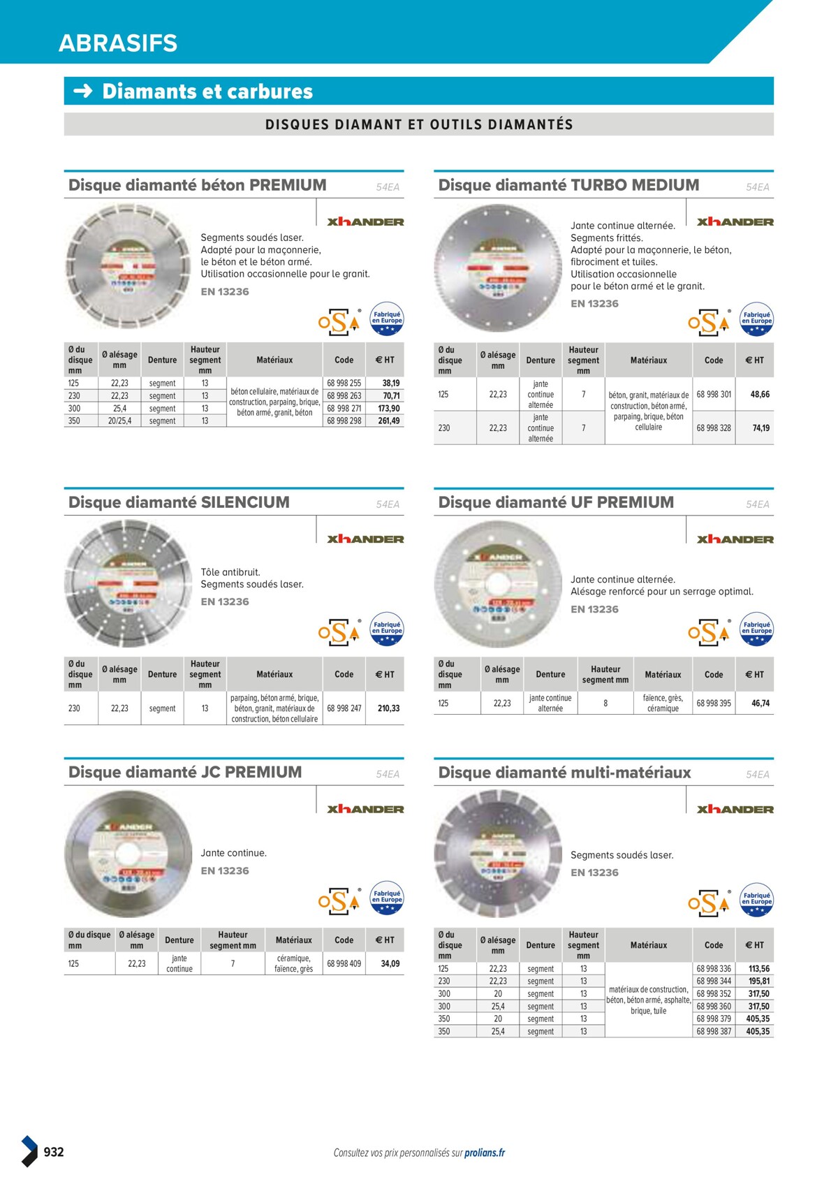 Catalogue PRO&DISPO L'OFFRE 100% STOCK DE PROLIANS, page 00934