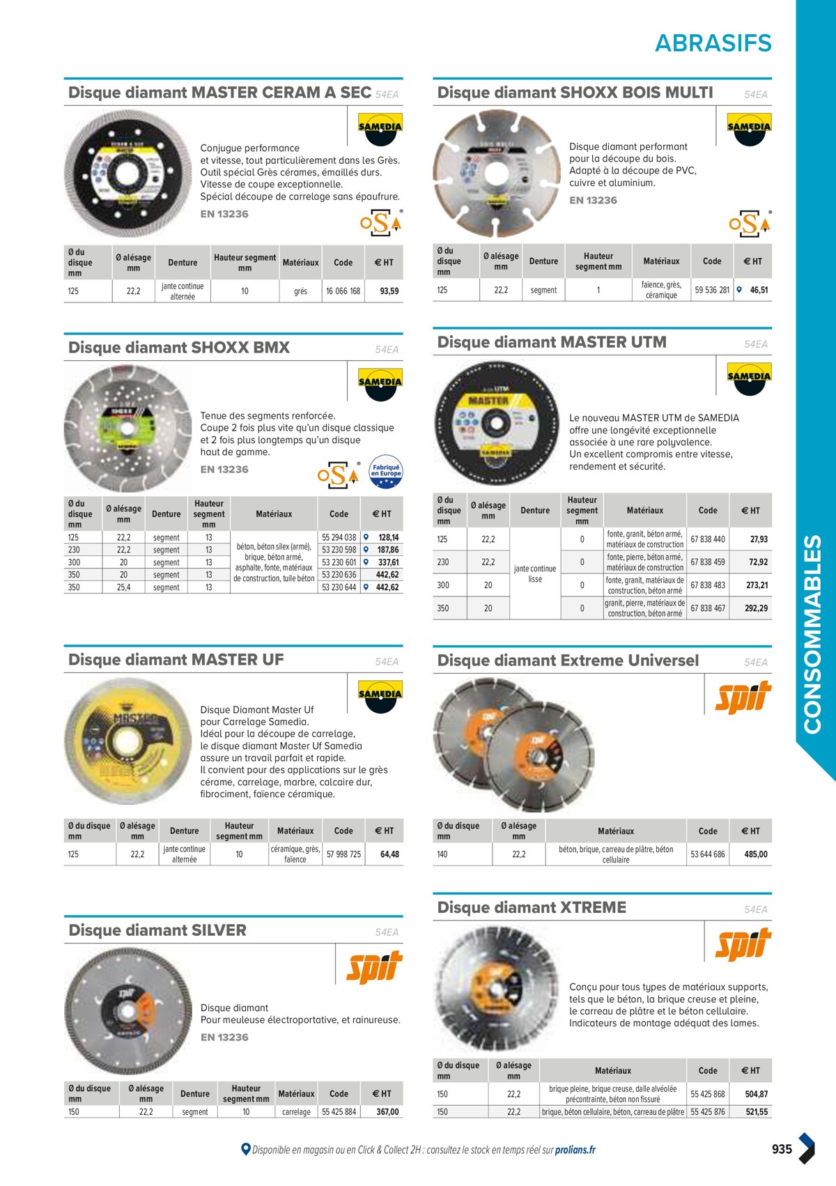 Catalogue PRO&DISPO L'OFFRE 100% STOCK DE PROLIANS, page 00937