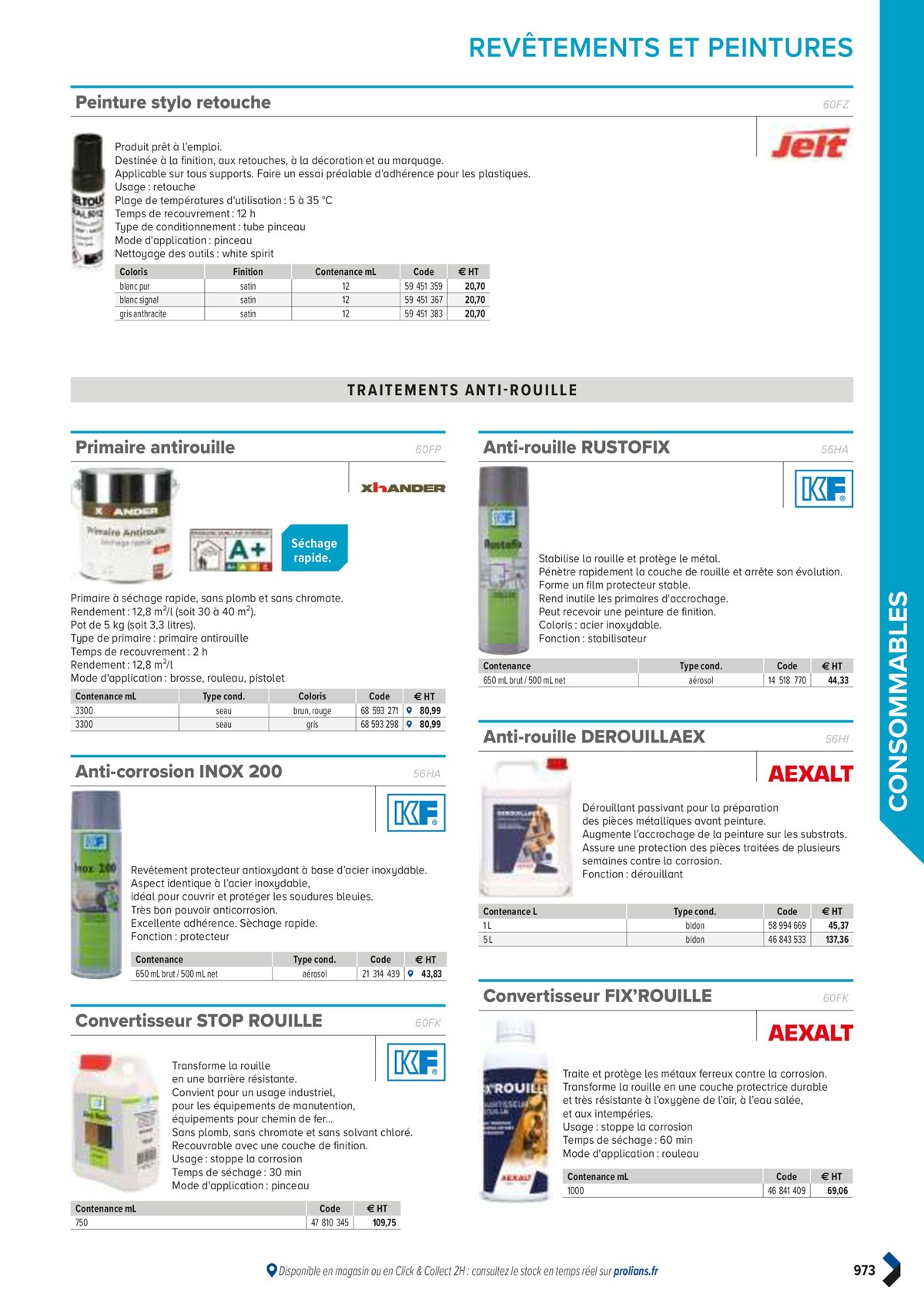 Catalogue PRO&DISPO L'OFFRE 100% STOCK DE PROLIANS, page 00975