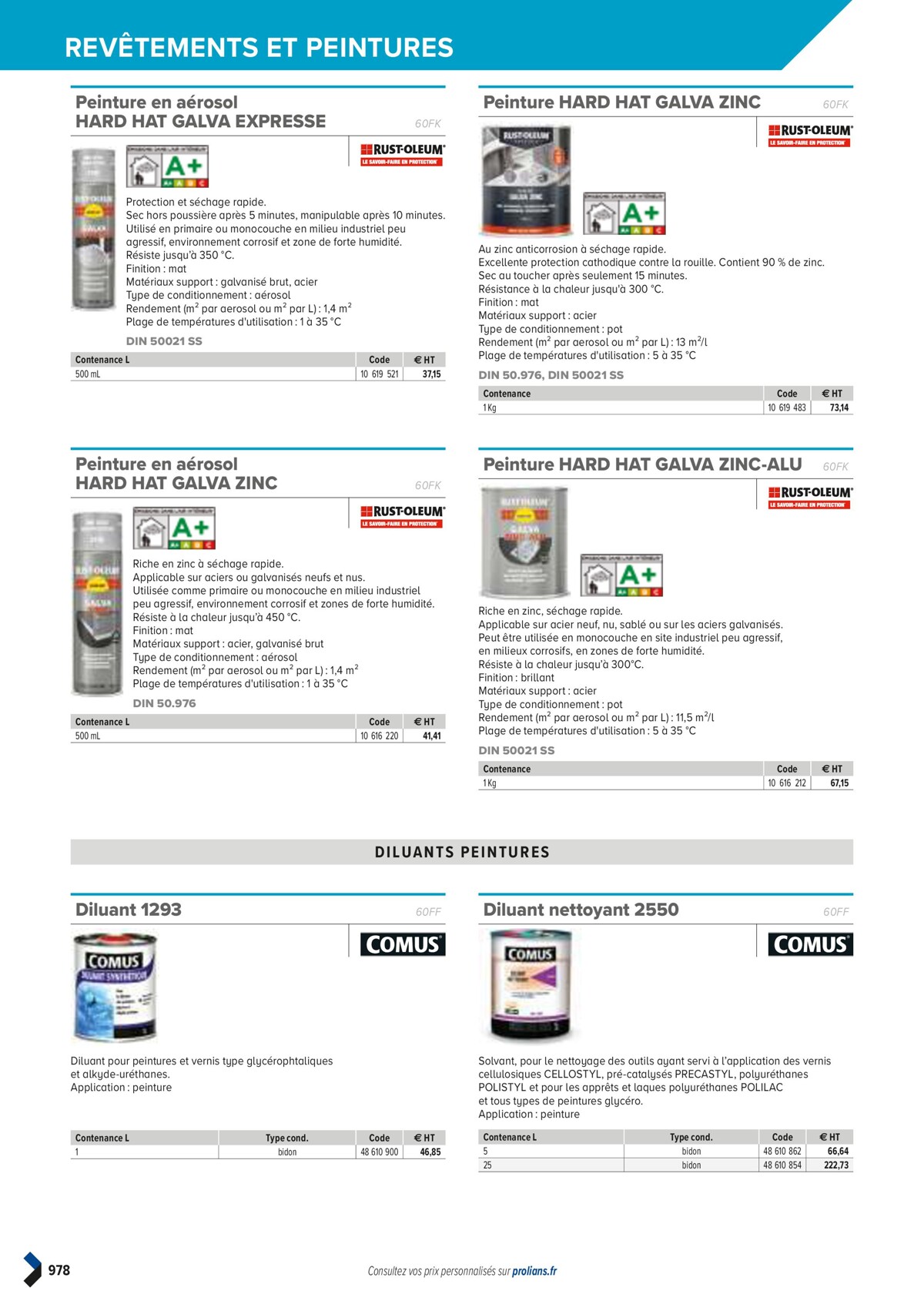 Catalogue PRO&DISPO L'OFFRE 100% STOCK DE PROLIANS, page 00980