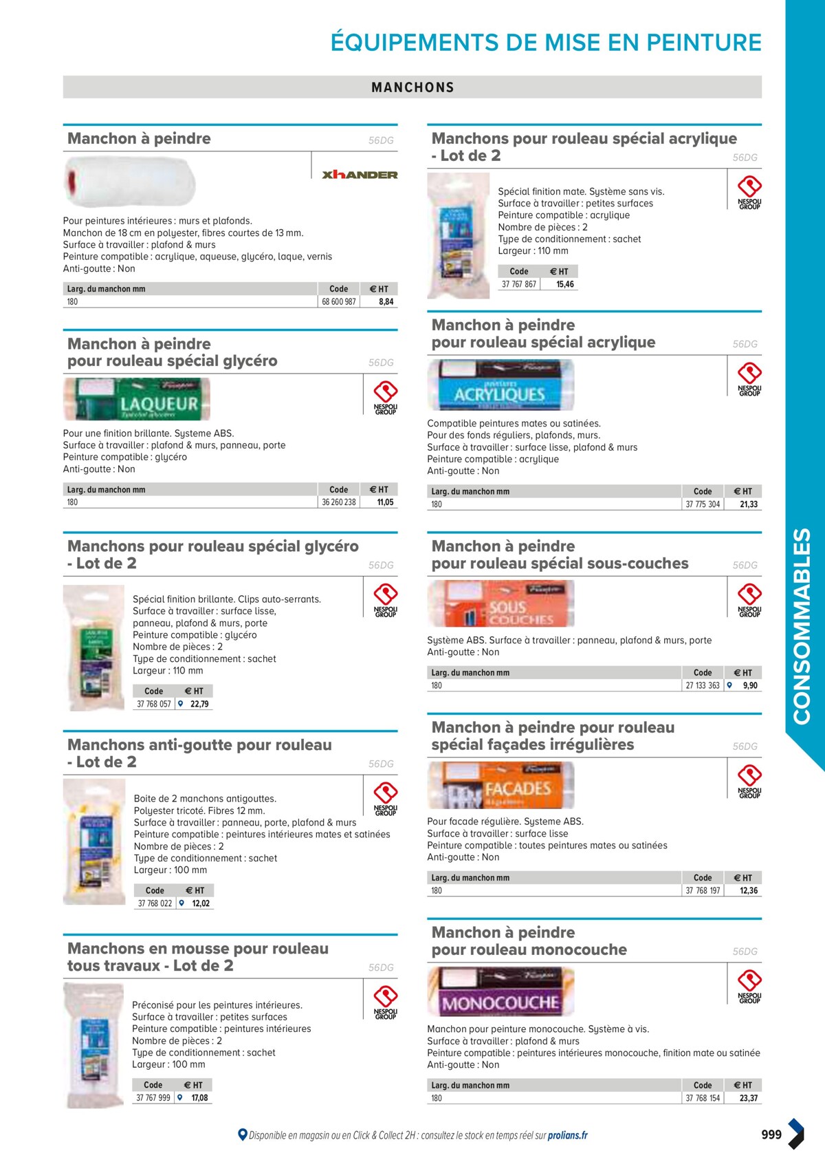 Catalogue PRO&DISPO L'OFFRE 100% STOCK DE PROLIANS, page 01001