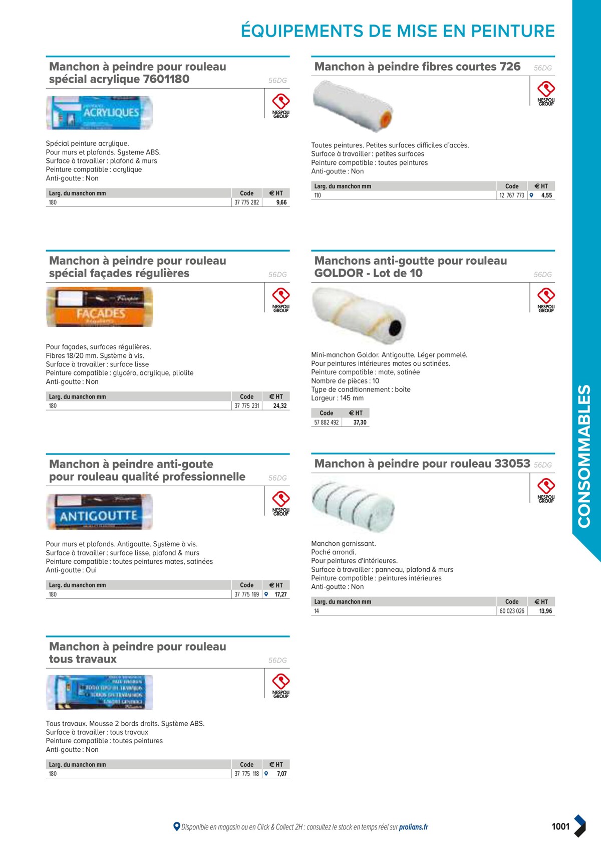 Catalogue PRO&DISPO L'OFFRE 100% STOCK DE PROLIANS, page 01003