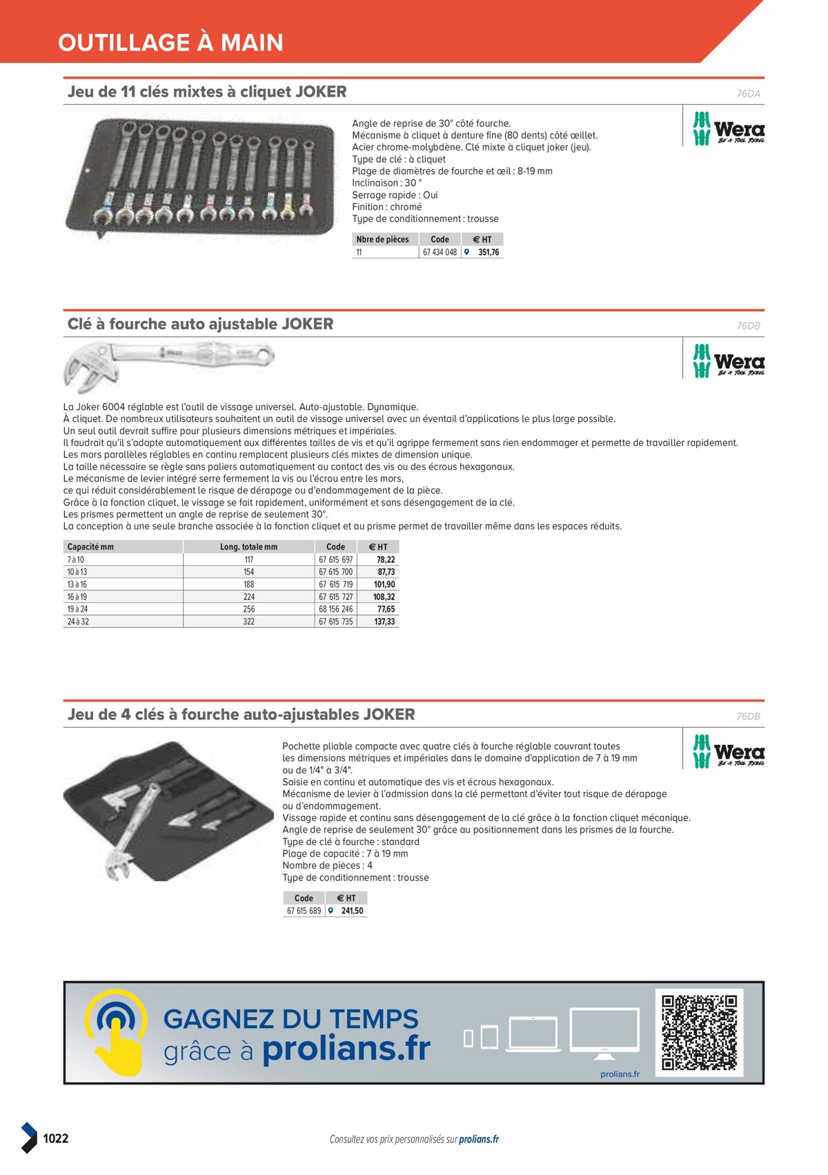 Catalogue PRO&DISPO L'OFFRE 100% STOCK DE PROLIANS, page 01024