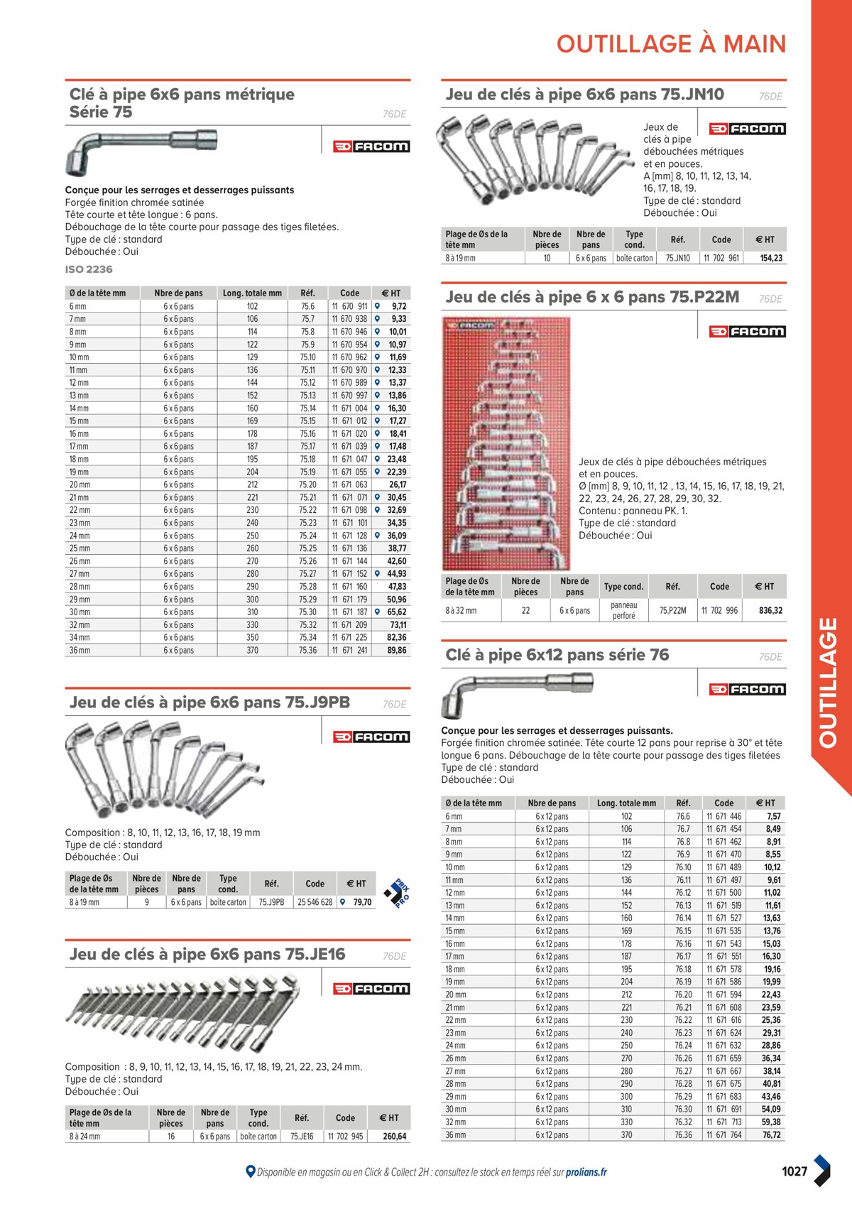 Catalogue PRO&DISPO L'OFFRE 100% STOCK DE PROLIANS, page 01029