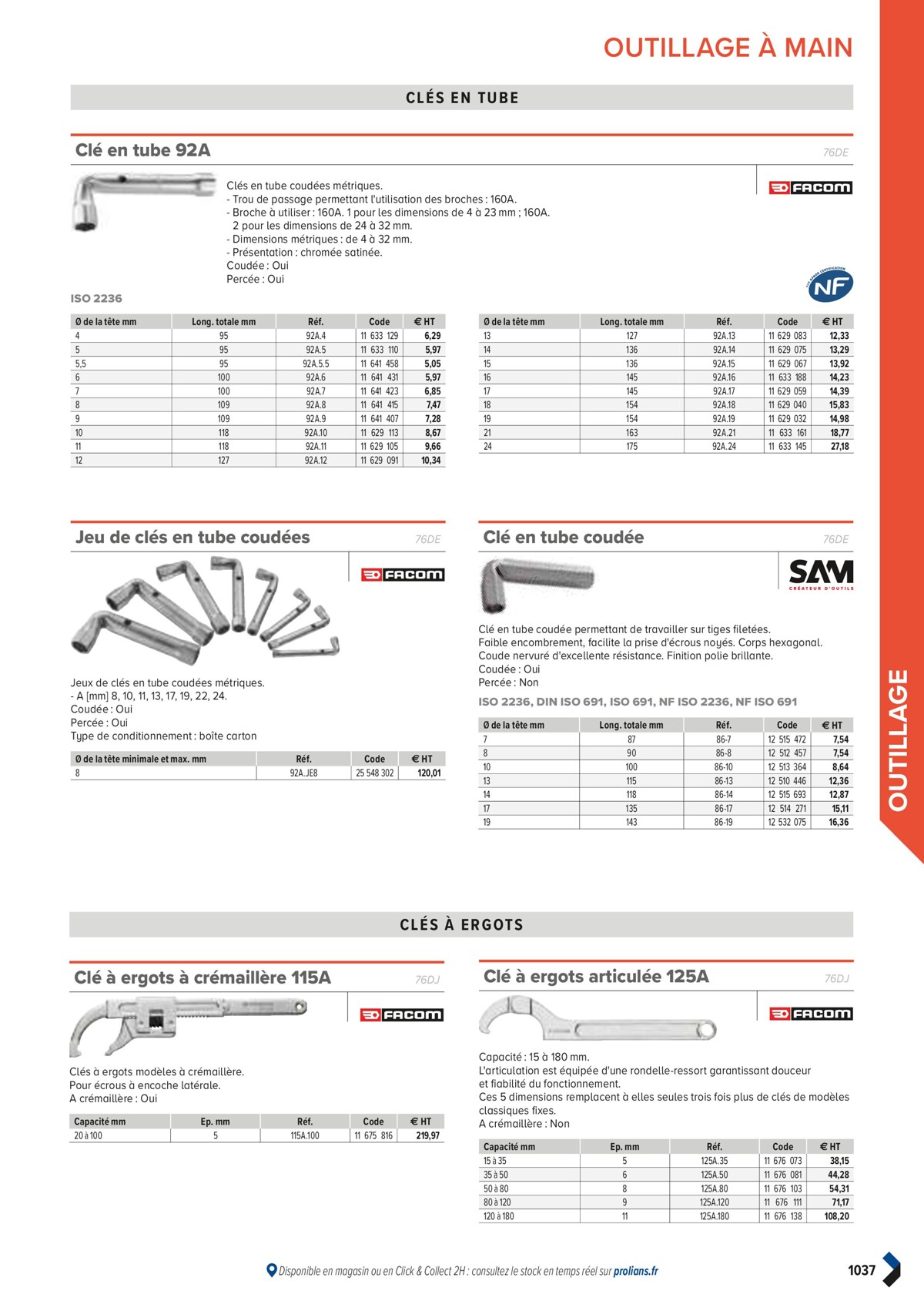 Catalogue PRO&DISPO L'OFFRE 100% STOCK DE PROLIANS, page 01039